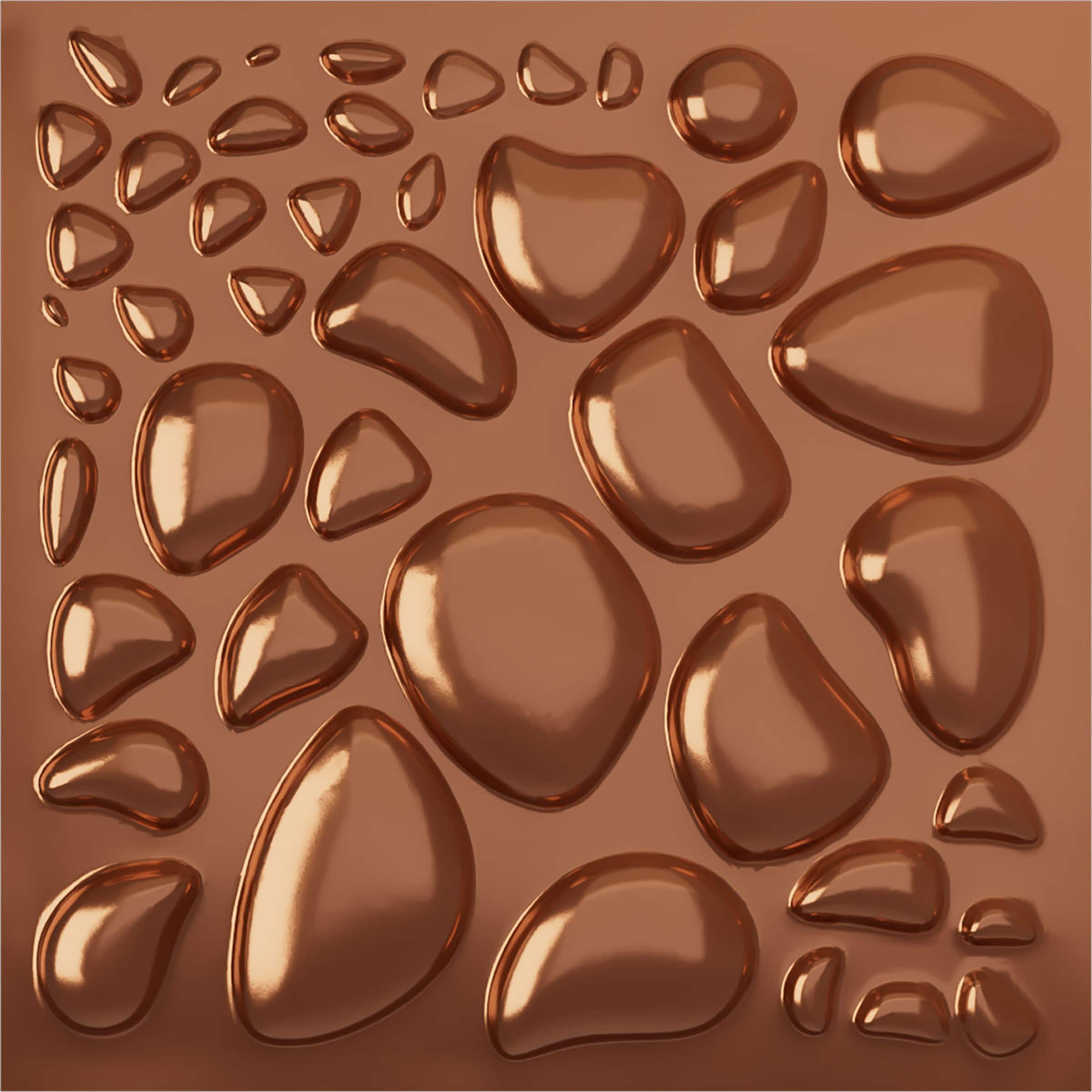 Ekena Millwork WP20X20SLBCO 19-5/8-in x 19-5/8-in Embossed Paintable/Stainable Copper PVC Wall Panel (
