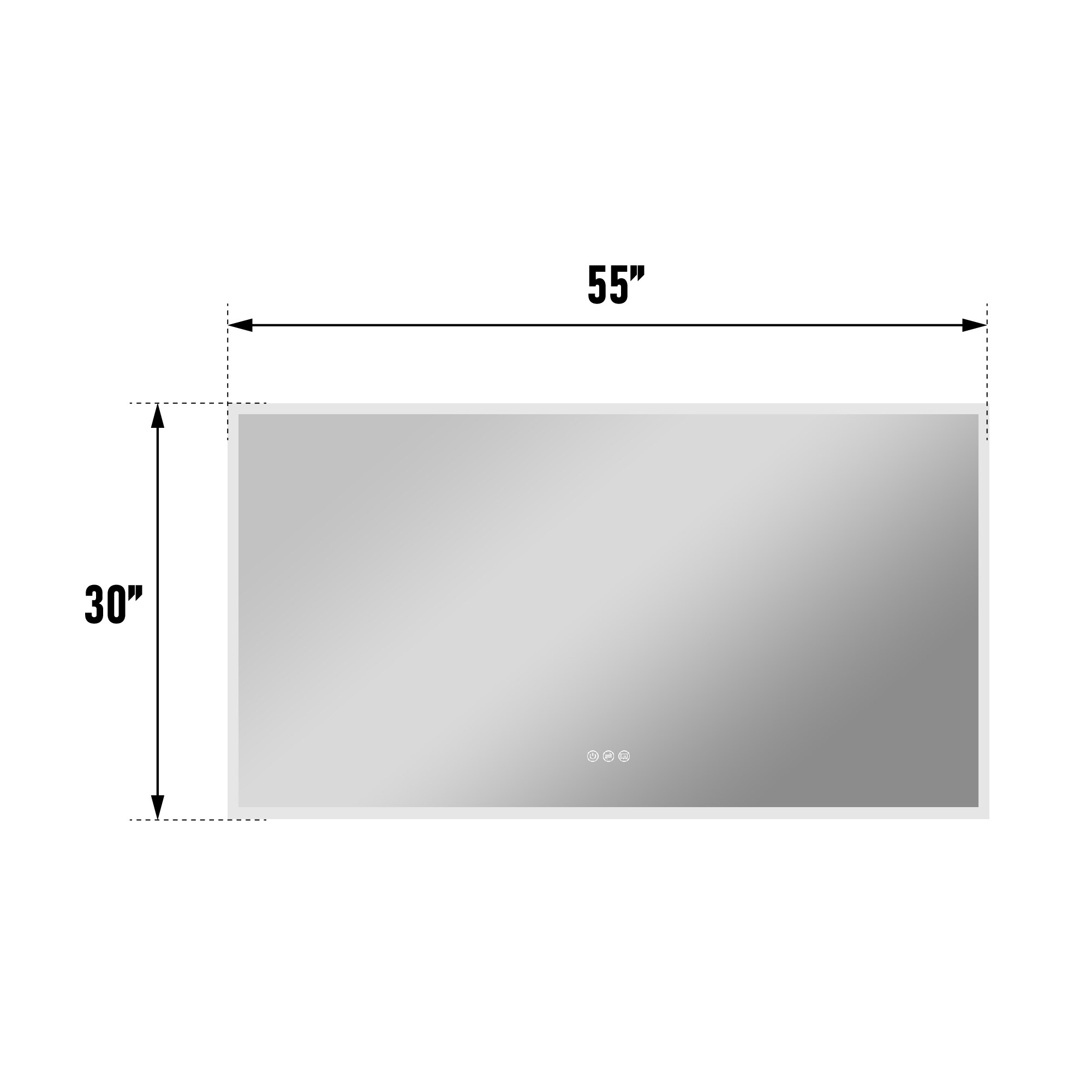 Forclover JSEXJXBM2836-3X Framed-Bath-Mirrors - View #13