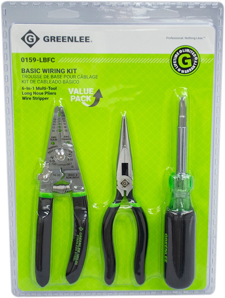 Greenlee 3-Piece Household Tool Set in the Household Tool Sets department  at 