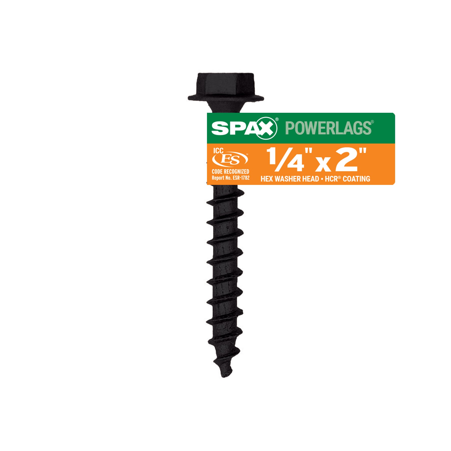 SPAX 4571820700507 1/4-in x 2-in Black Coated Hex -Head Exterior Structural wood screws