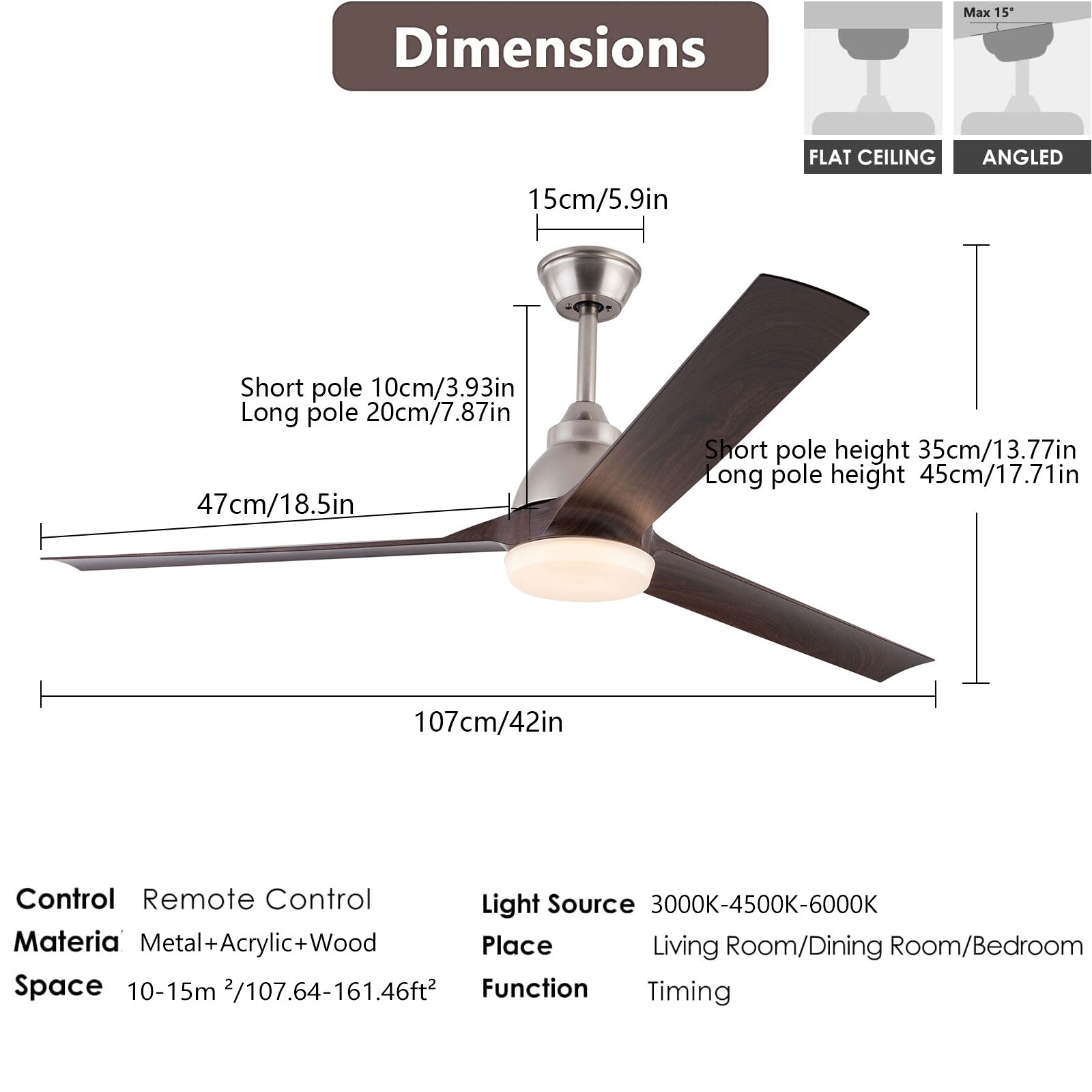 Oukaning JZUCOD-00510099 Ceiling-Fans - View #5