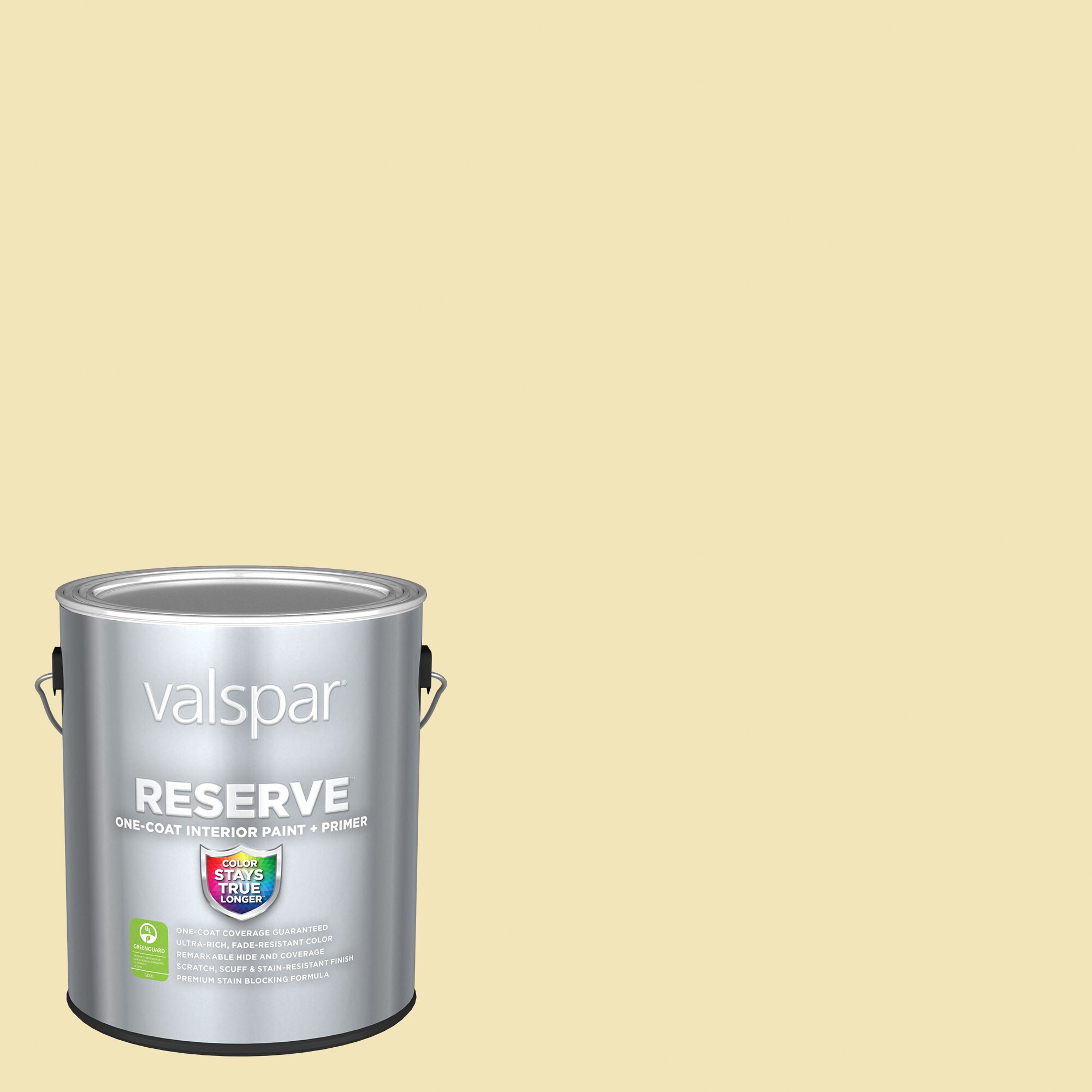 Valspar HGSW1177-2916574 Reserve Flat Lemon Chiffonade HGSW1177 Latex Interior Paint Paint + Primer ( 1-gallon )
