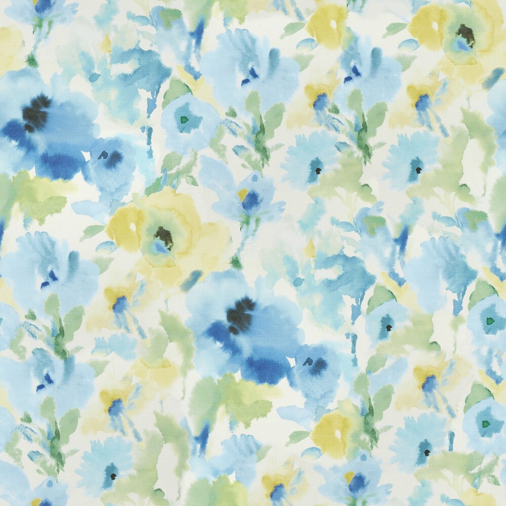 Bali 17B-1652 Gradual Blue Frost Light filtering Cotton Roman shade swatch