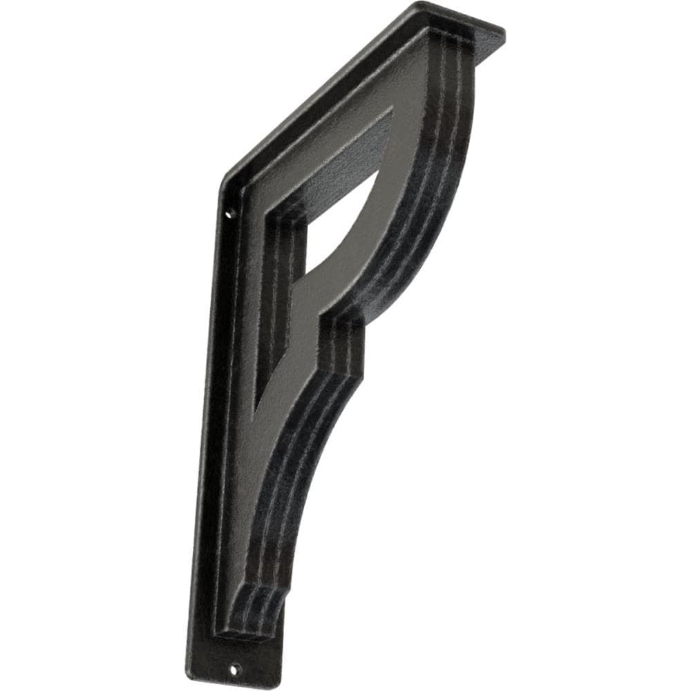 Ekena Millwork BKTM02X07X10TBRAPW Bradford 7.5-in x 2-in x 10-in Gray Wrought iron Countertop support bracket