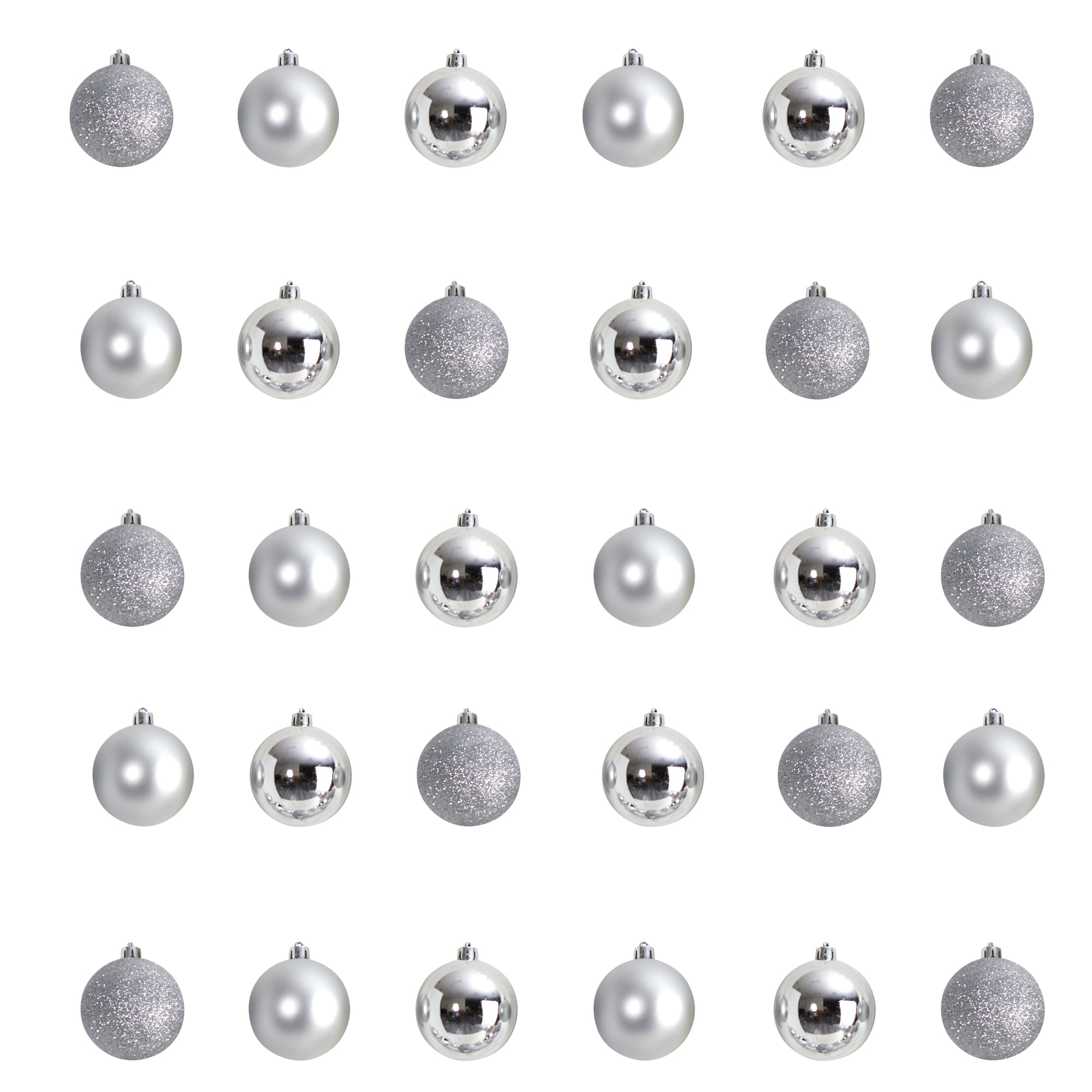 Nearly Natural D1055-SV Silver Standard Indoor Ornament Shatterproof