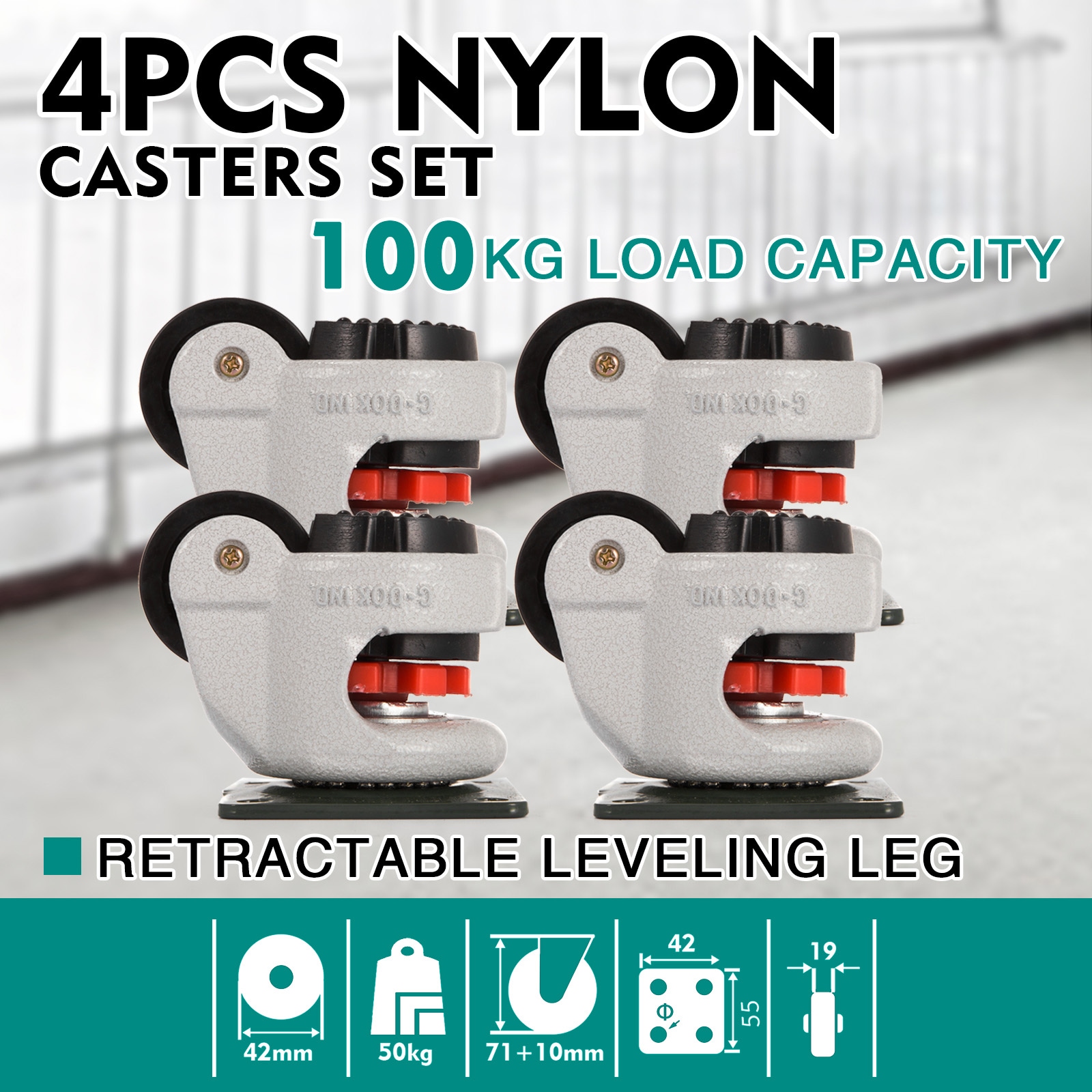 VEVOR JLSPTJFML4PCS40F1V0 casters - View #8