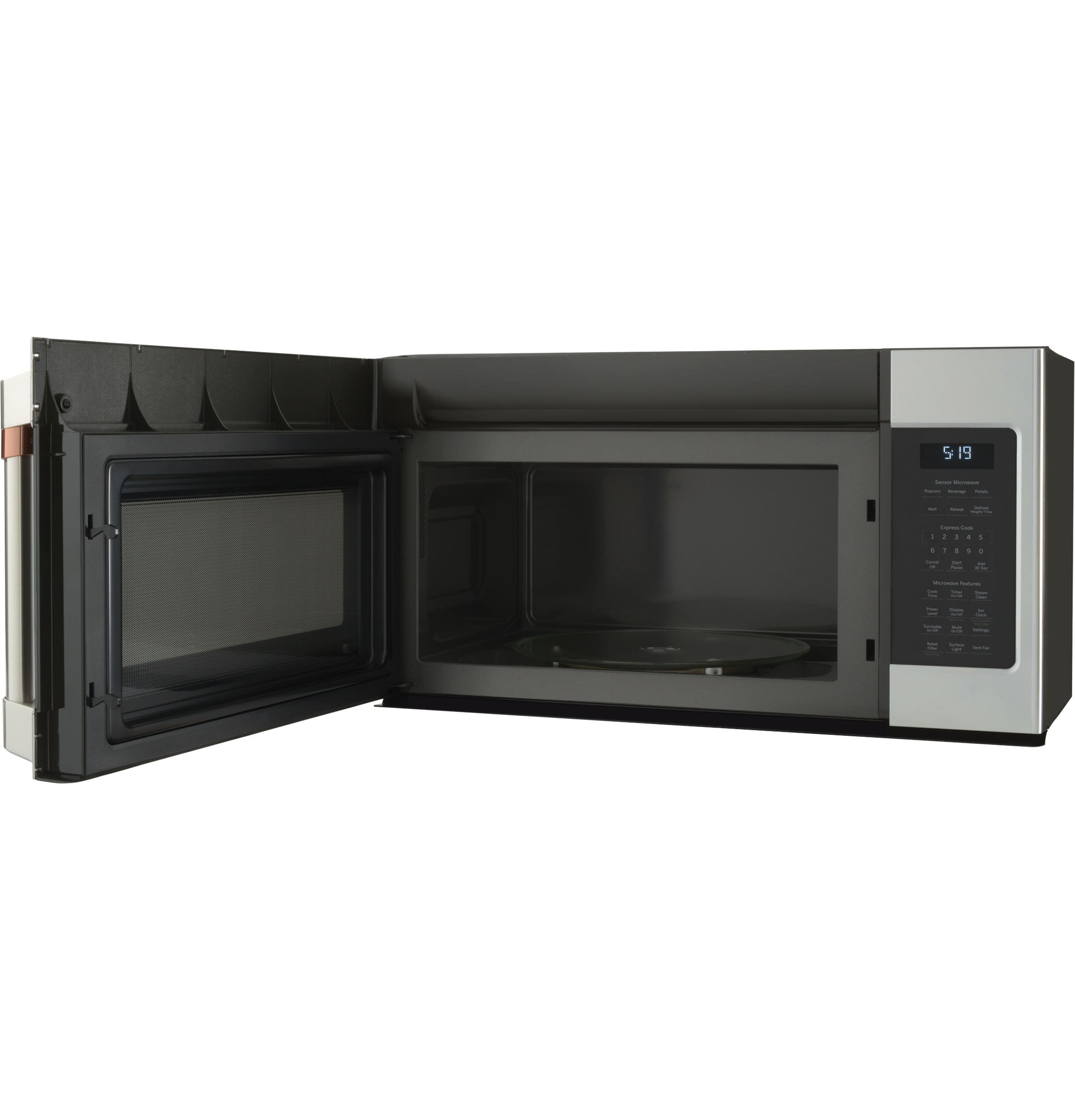 1.2 Cu. Ft. Over-the-Range Low Profile Sensor Microwave Oven - UVM9125STSS  - Cafe Appliances