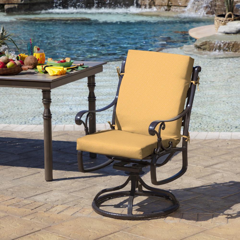 ARDEN 20-in x 20-in Shirt Texture Patio Chair Cushion at