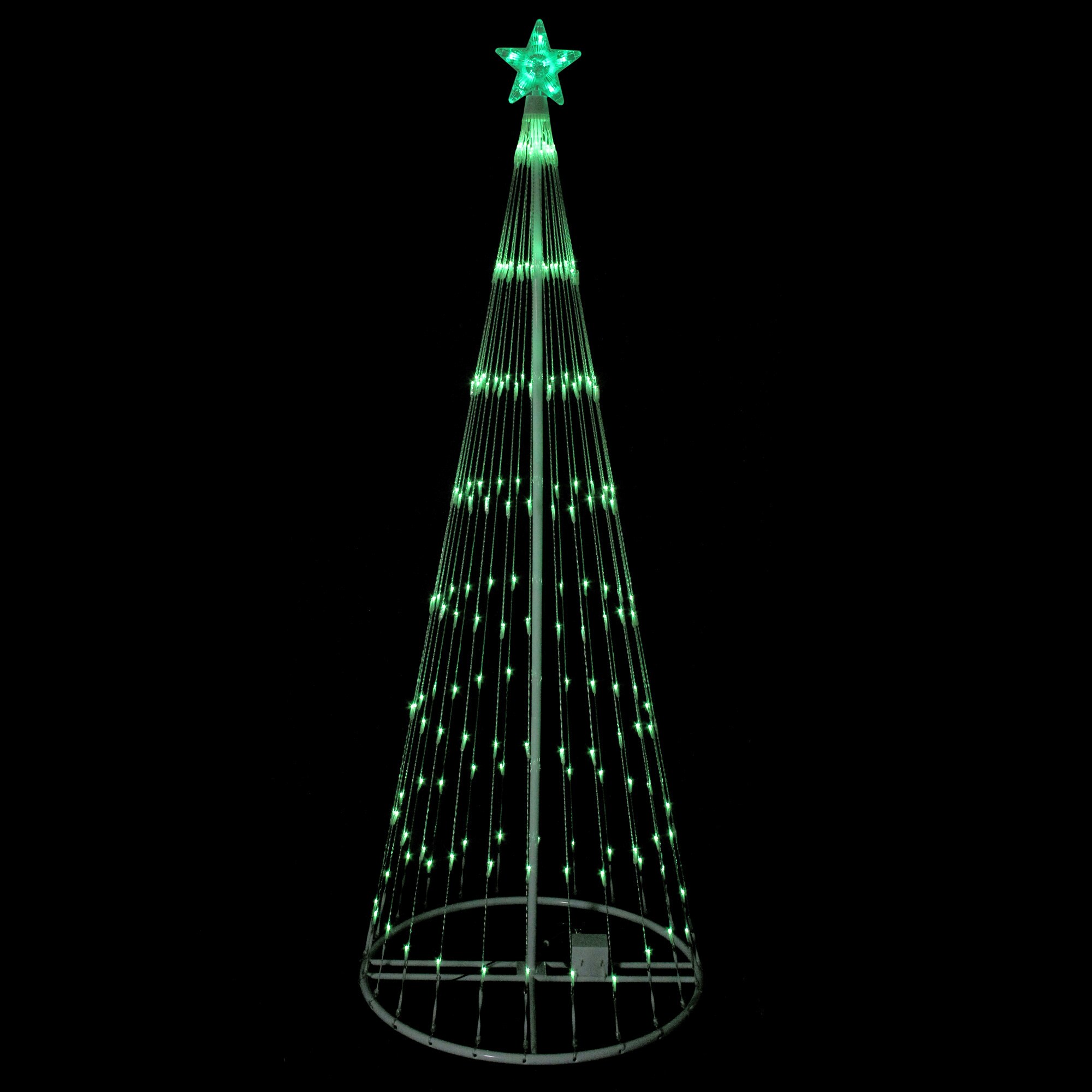 Northlight 108-in Christmas Tree Light with Green LED Lights in the ...