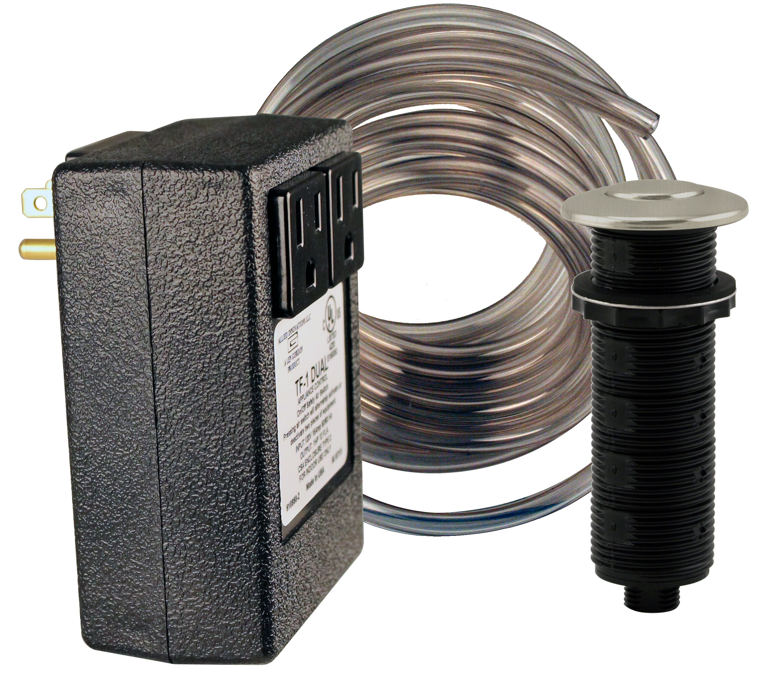 WESTBRASS ASB-2B3-20 1.75-in Stainless Steel Plastic Garbage Disposal Switch