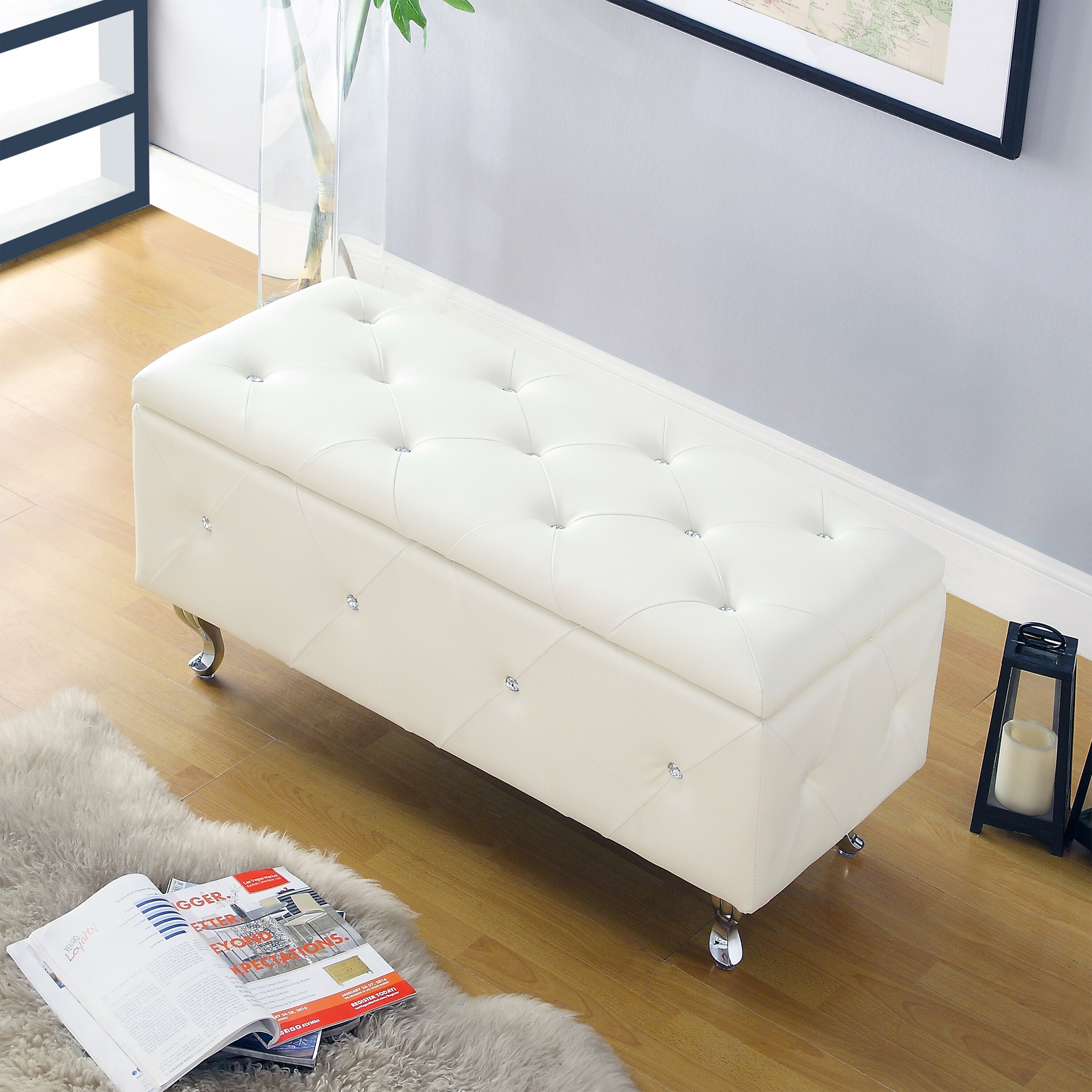 AC Pacific AC-BED16-WHT-BENCH bench - View #3