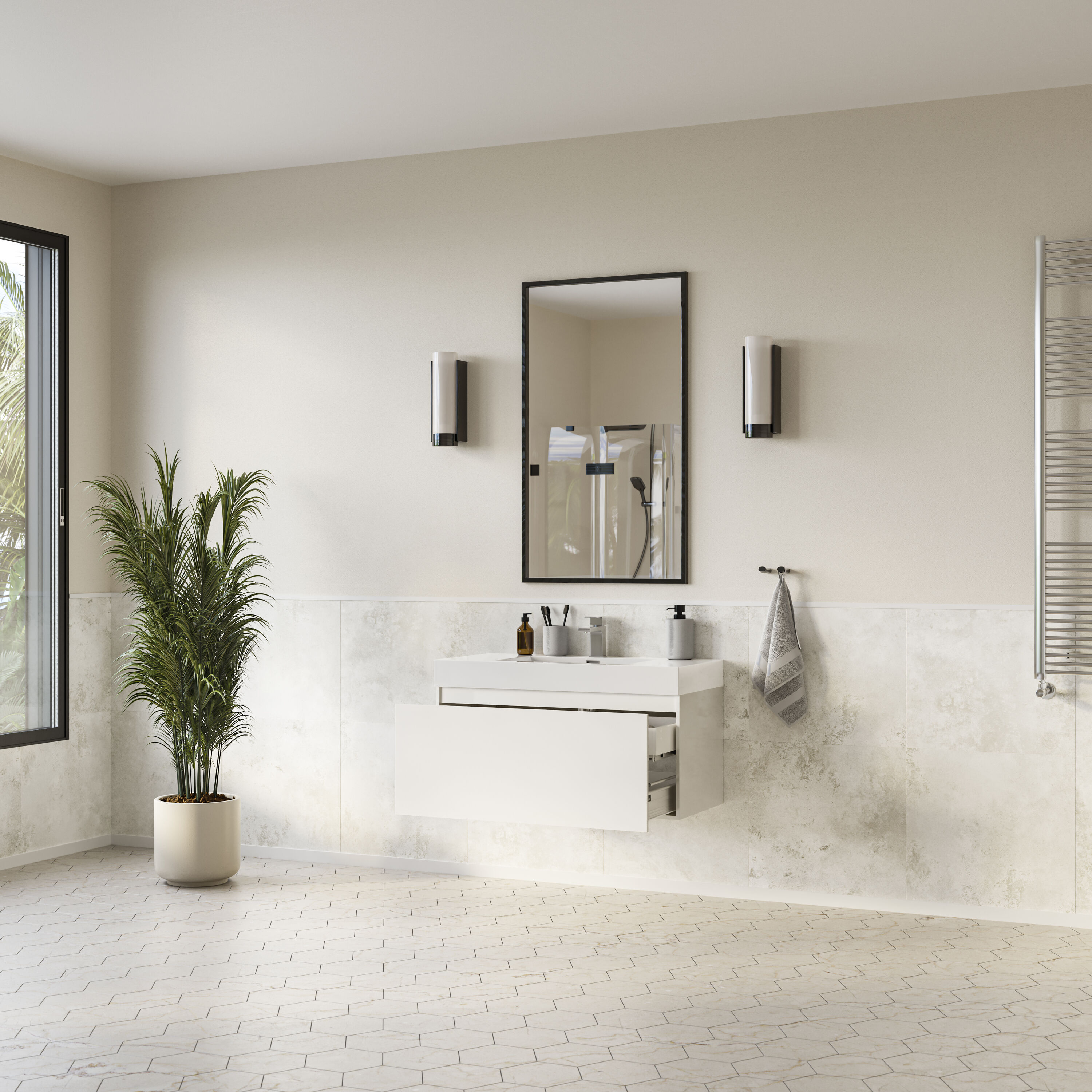 Fresca FCB8010WH-I Bath-Vanity-Combo - View #5