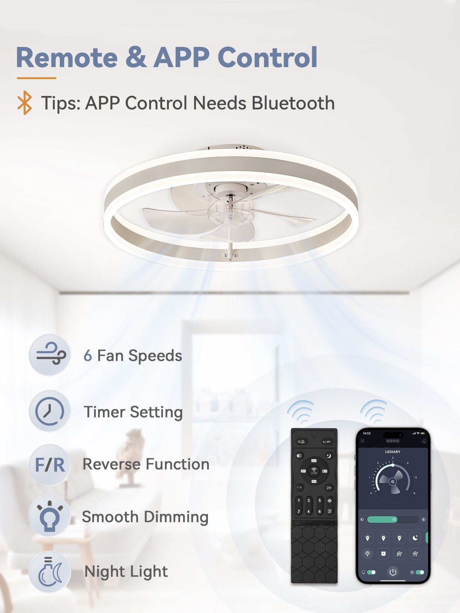 LUE BONA Y23FSD0014-1801LS Ceiling-Fans - View #3
