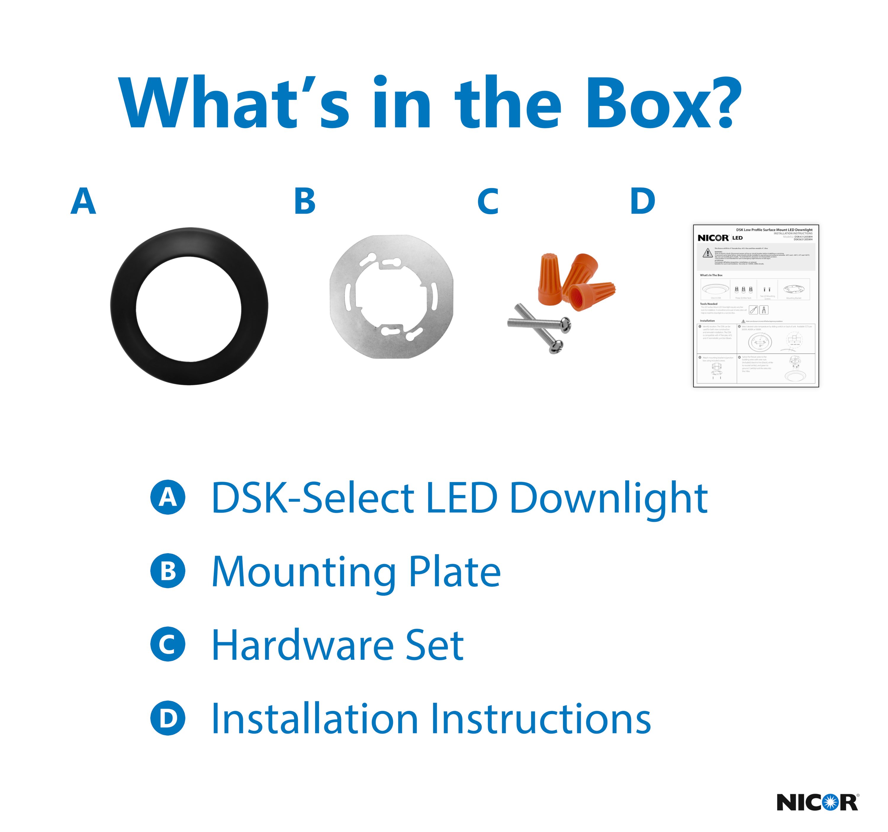 Nicor Lighting DSK43120SBK flushmounts - View #9