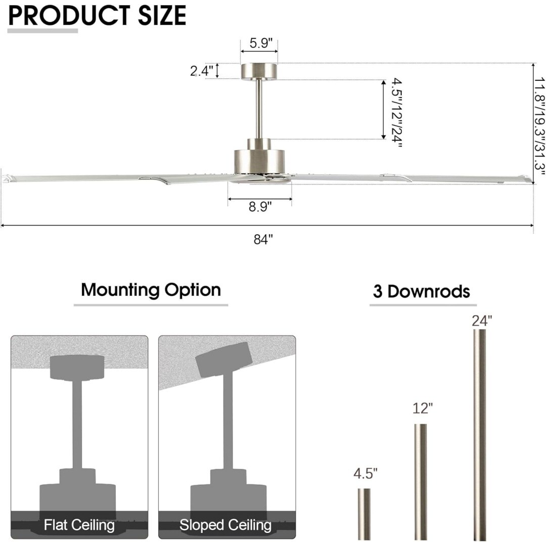 MLIAN WBCF-BS214-NI Ceiling-Fans - View #8