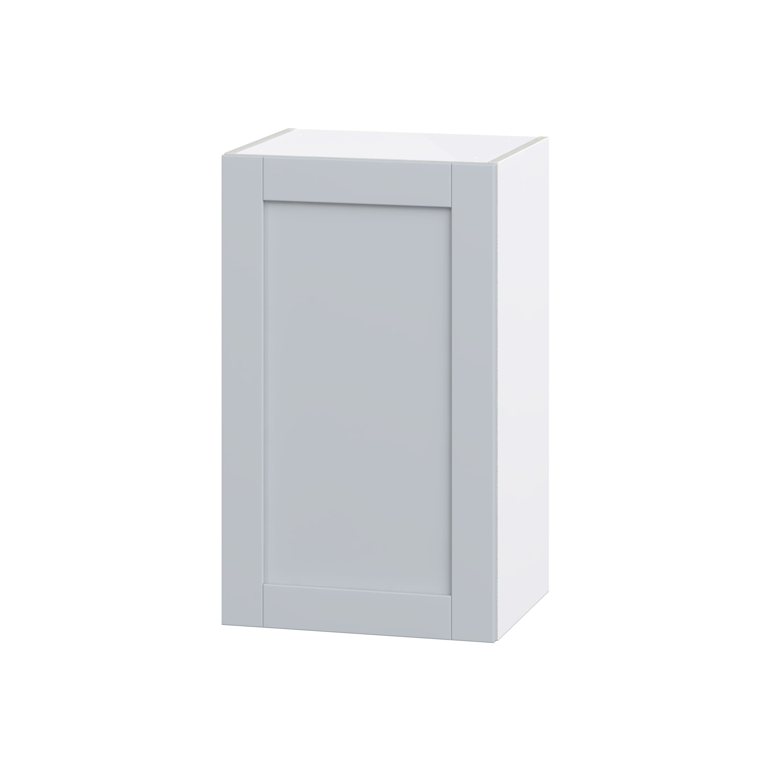 Hugo&Borg DSW1830(L/R)-CH Charlesberg 18-in W x 30-in H x 14-in D Light Gray Wall Fully assembled Cabinet (Flat Panel Shaker)