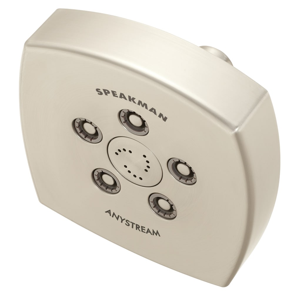 Speakman S-3023-BN Tiber 3.0 -Spray Brushed Nickel 5-in Square Fixed Shower Head 2.5 GPM
