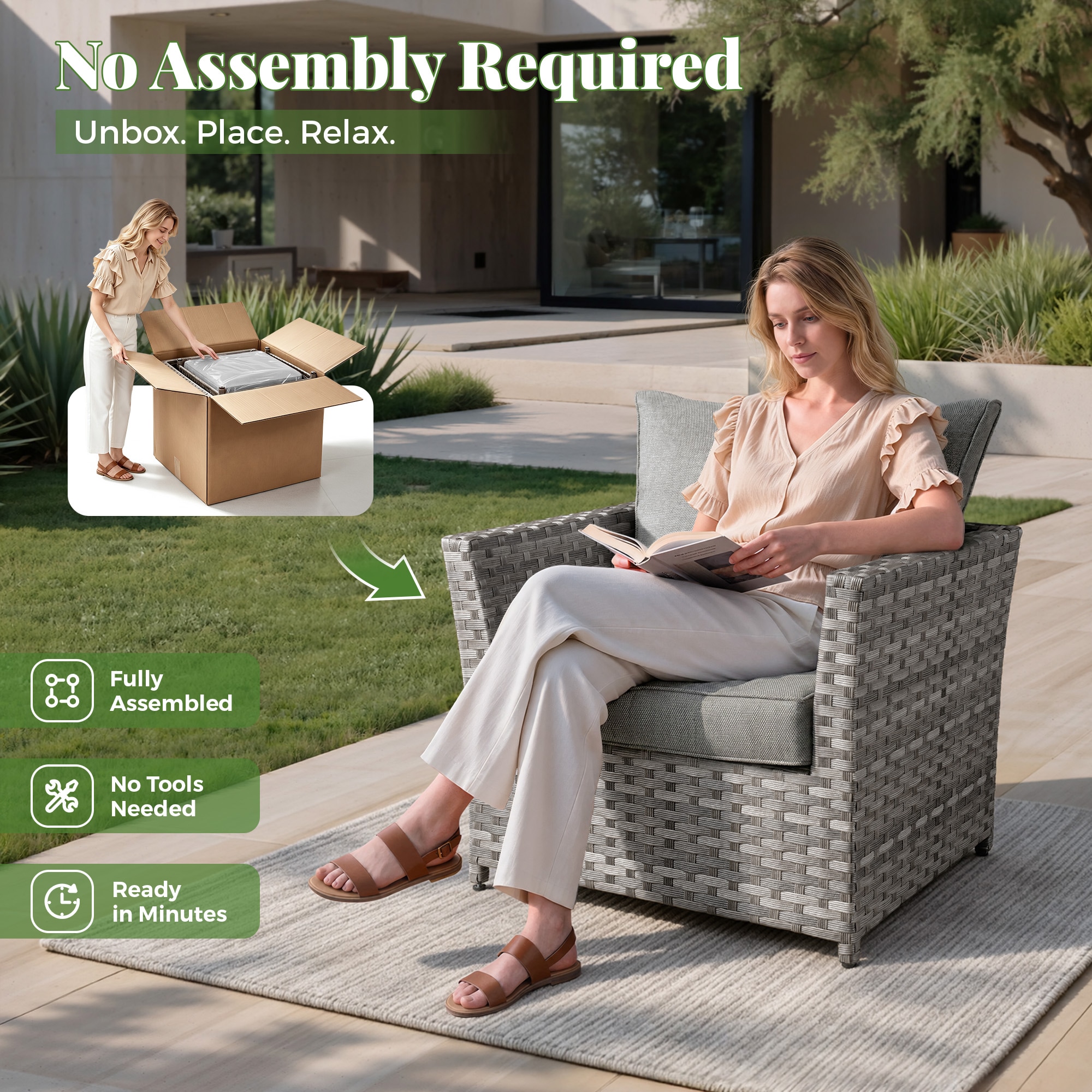 Pouuin STBS208 Patio-Sofas-Daybeds - View #4