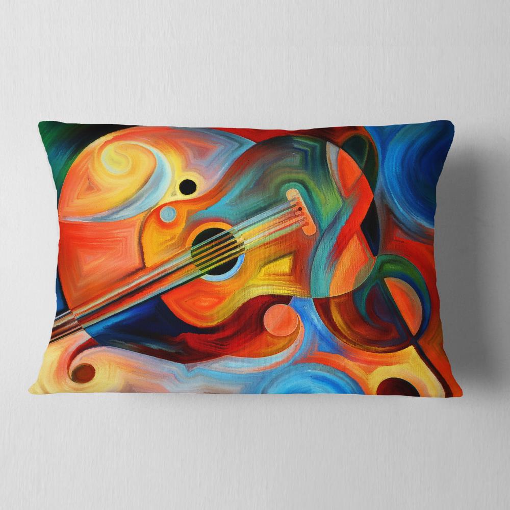 Designart CU6138-12-20 12-in x 20-in Red Indoor Decorative Pillow