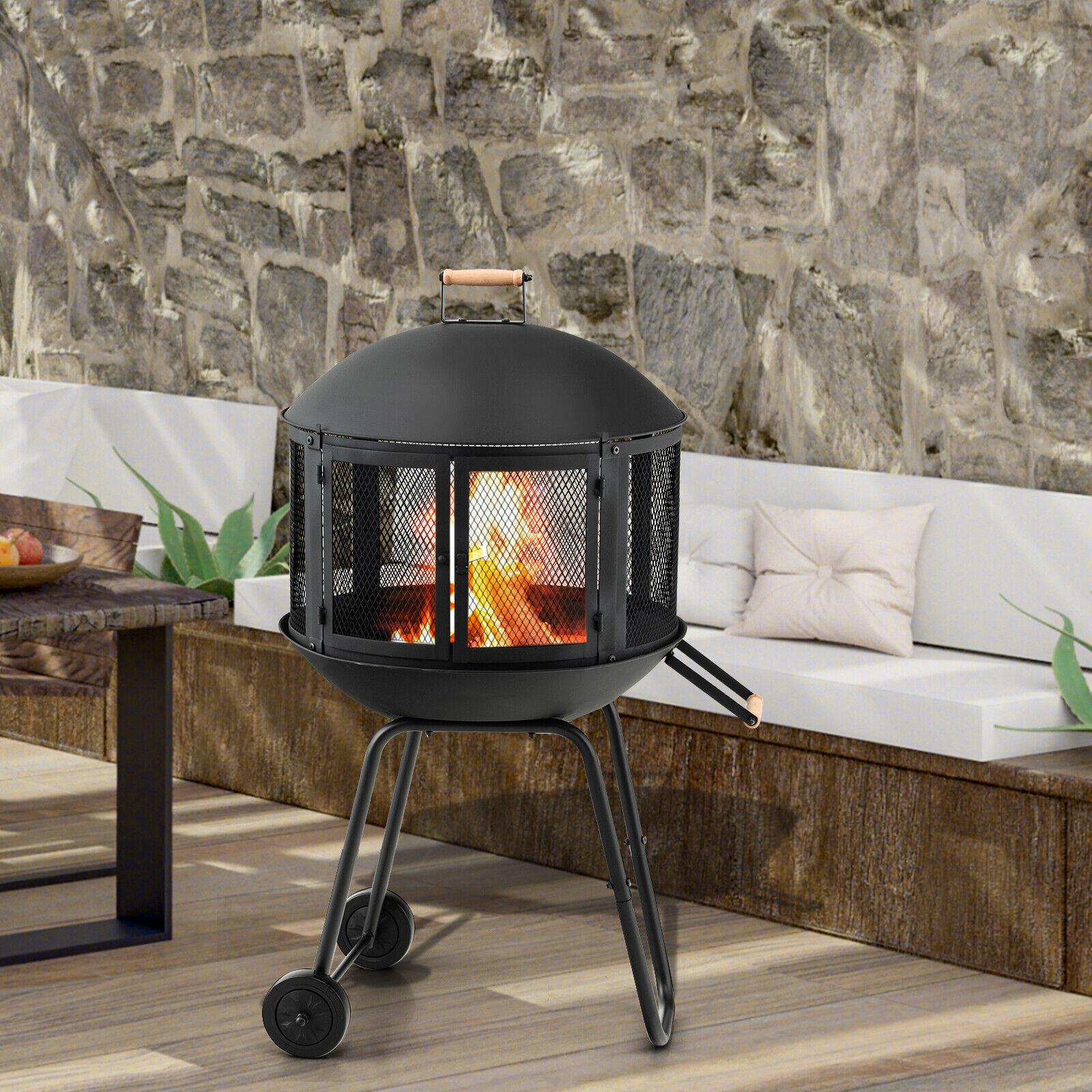 Deko Living COB10501 Wood Burner Fireplace - Metal - 40 inch