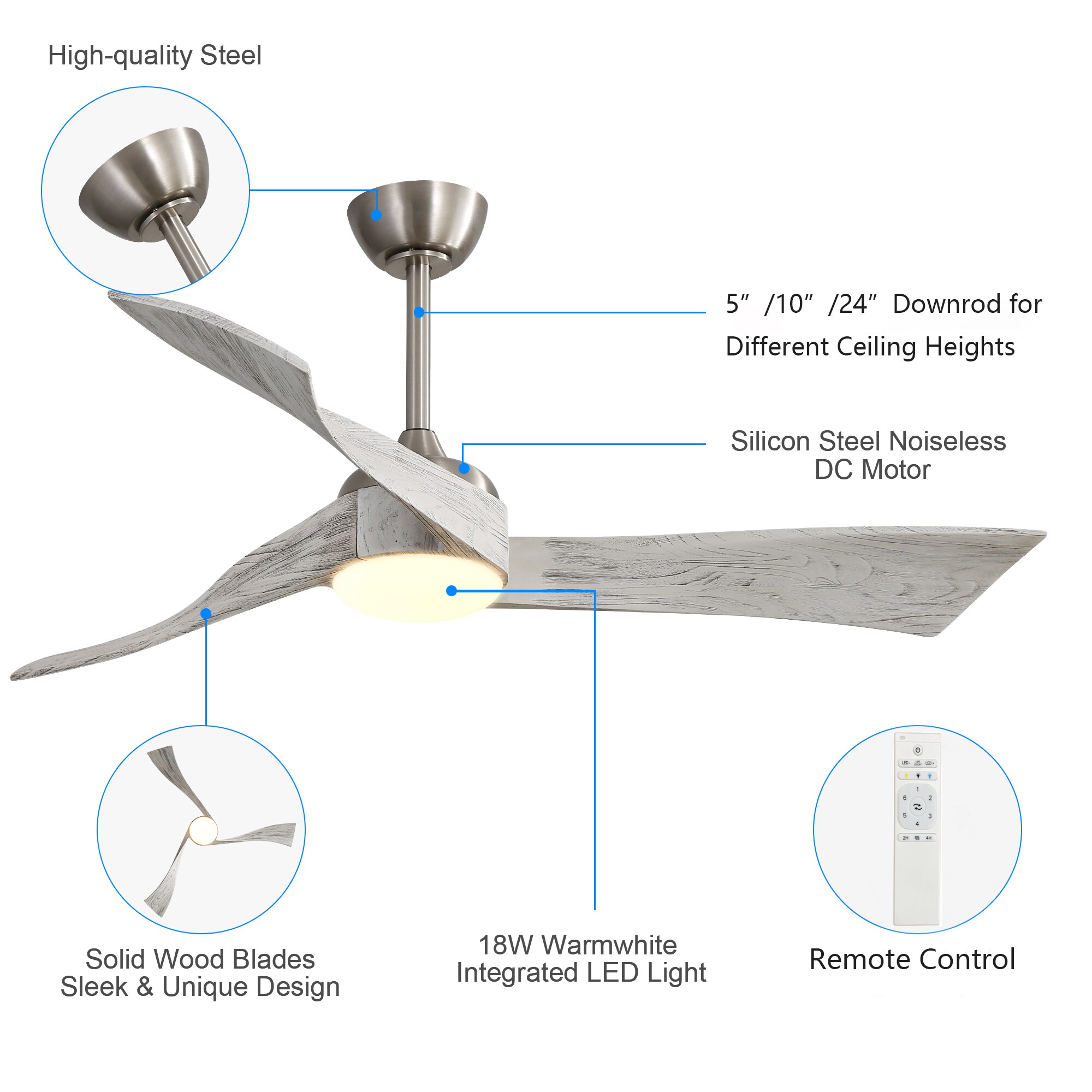 Sofucor LS-52K012-BN-HMW-60W Ceiling-Fans - View #9