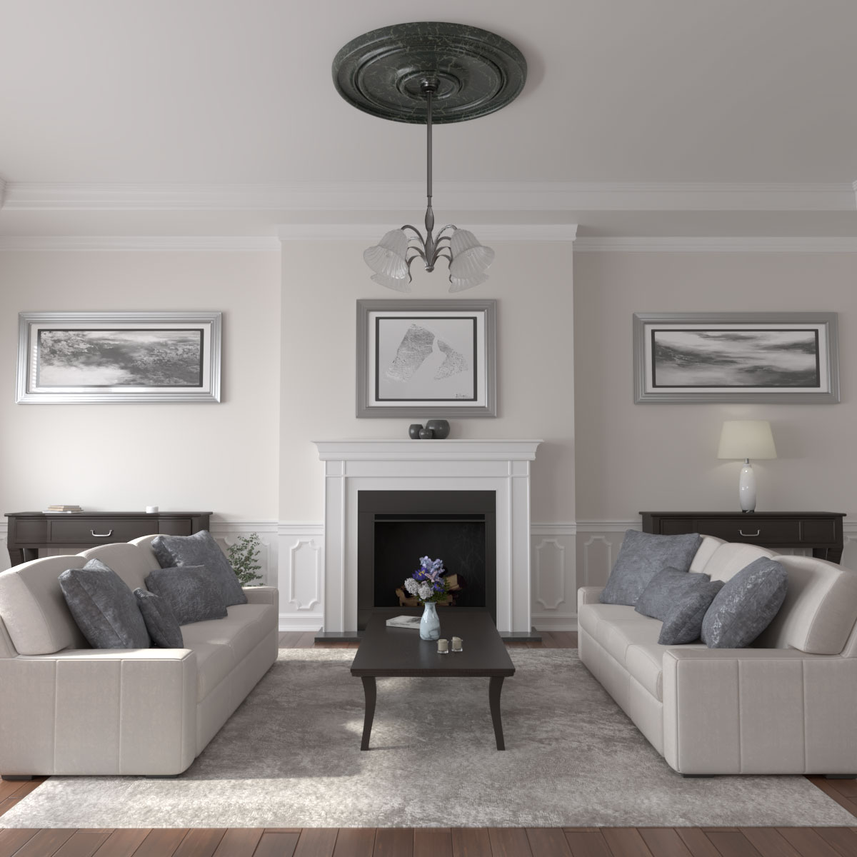 Ekena Millwork CM54TCLPTC Ceiling-Medallions - View #4