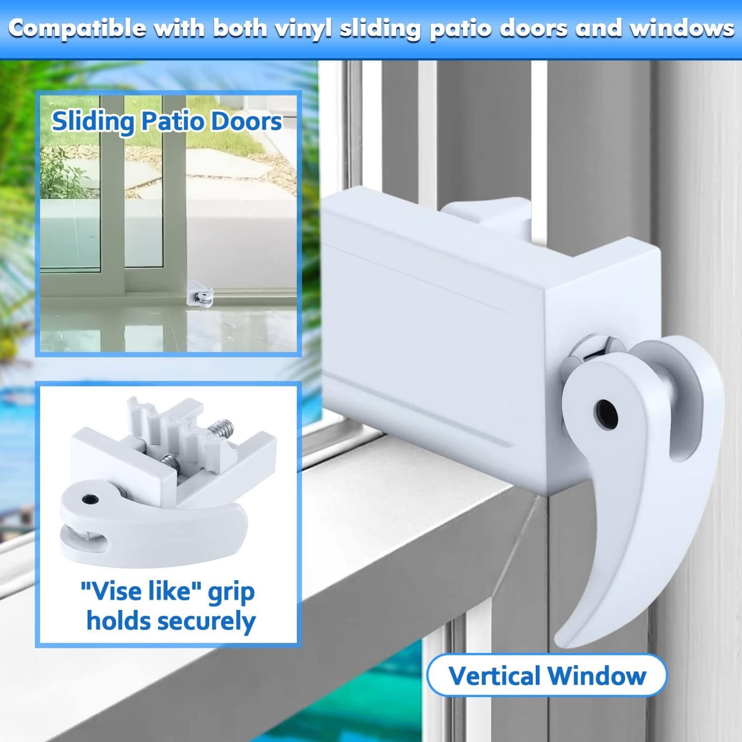 Angel Sar L2ZQYA728WSL04 Horizontal-Sliding-Window-Sash-Locks - View #2