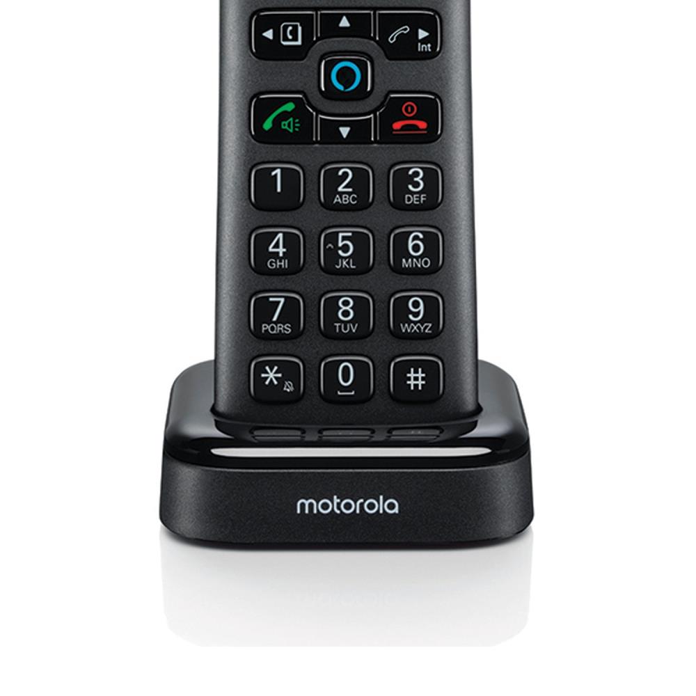 Motorola AX DECT 6.0 Accessory Cordless Handset for Motorola AX Series of Smart Cordless Phone and Answering Machines with Alexa Built-in 