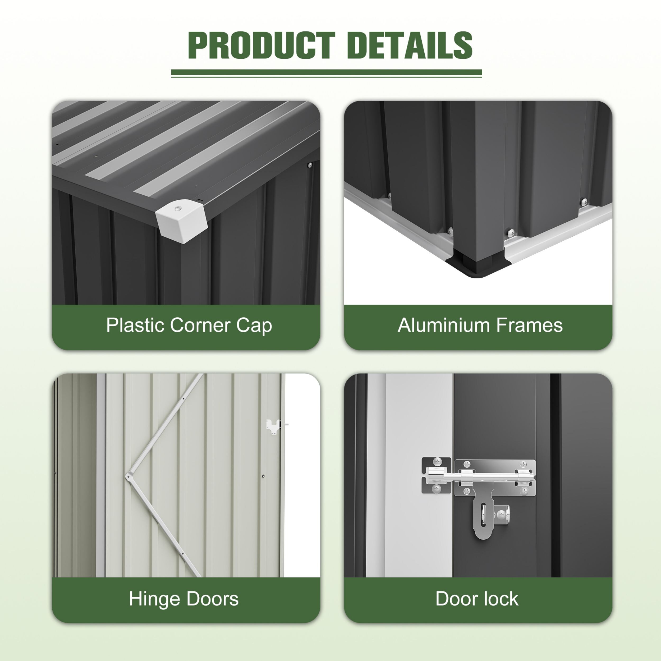 Poinic QURDS-7861S25 Metal-Storage-Buildings-Sheds - View #8
