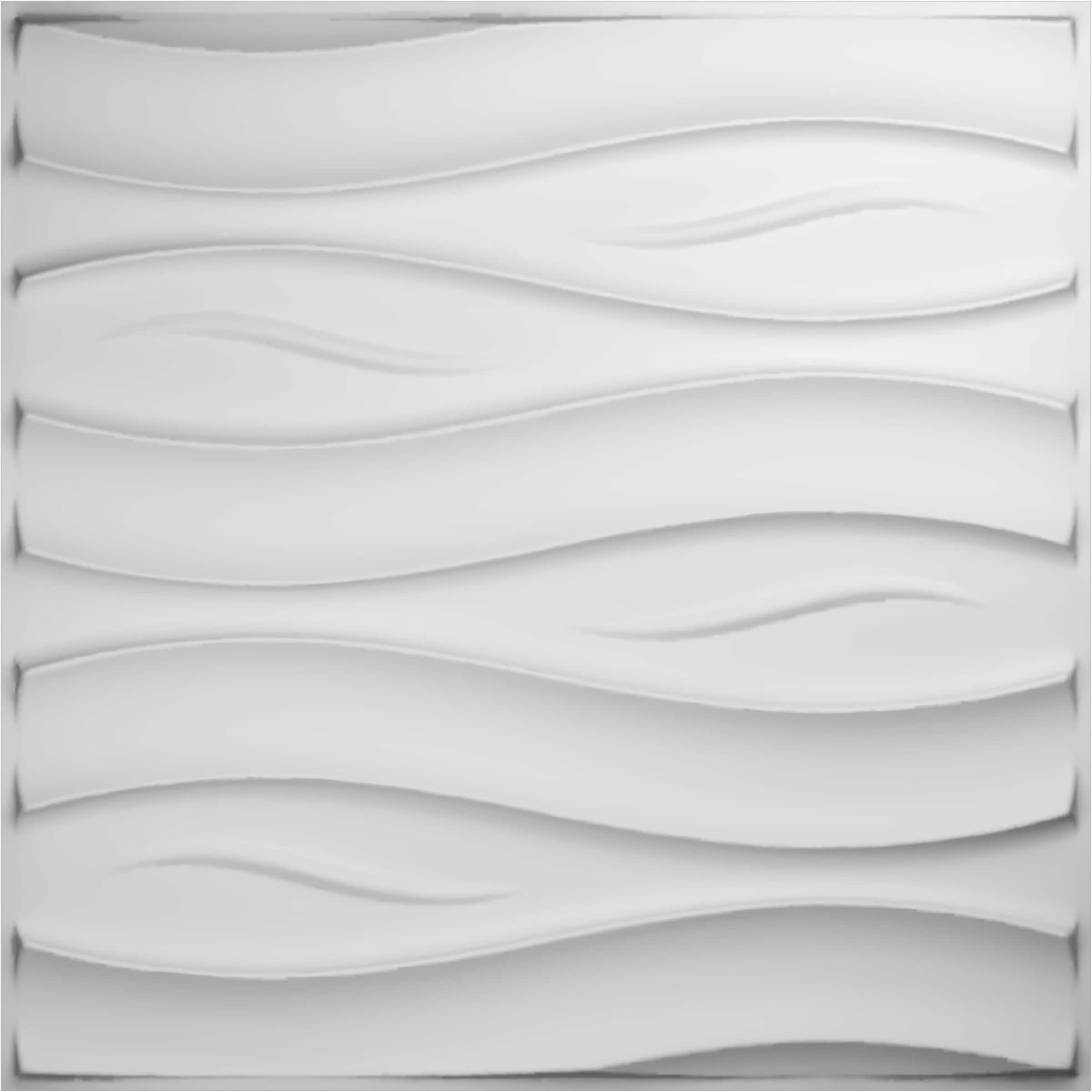 Ekena Millwork WP20X20SSWH 19-5/8-in x 19-5/8-in Embossed Paintable/Stainable White PVC Wall Panel ( 2.67-sq ft )