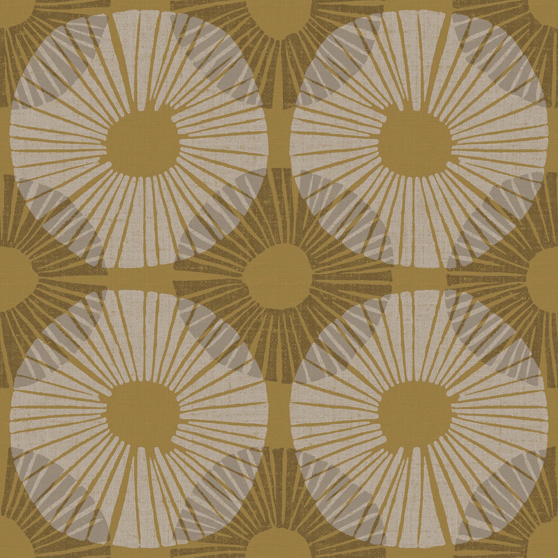Jen Hewett JHS5035 30.75-sq ft Yellow Vinyl Medallion Self-adhesive Peel and Stick Wallpaper