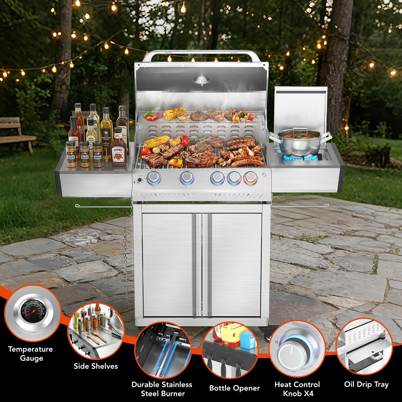 COWSAR LSPG-G0141E Gas-Grill - View #9