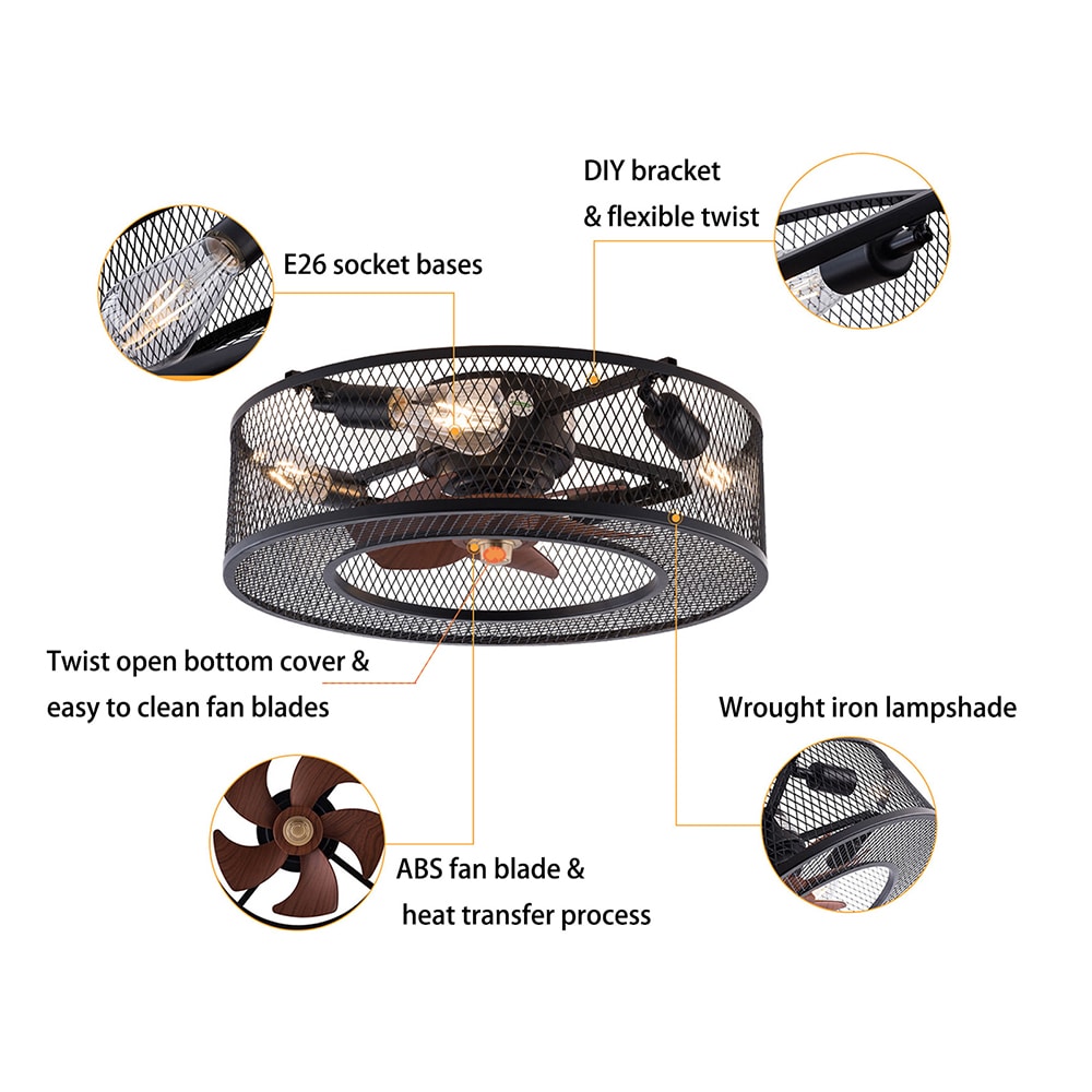 Oukaning HG-HCX3778-033US Ceiling-Fans - View #5