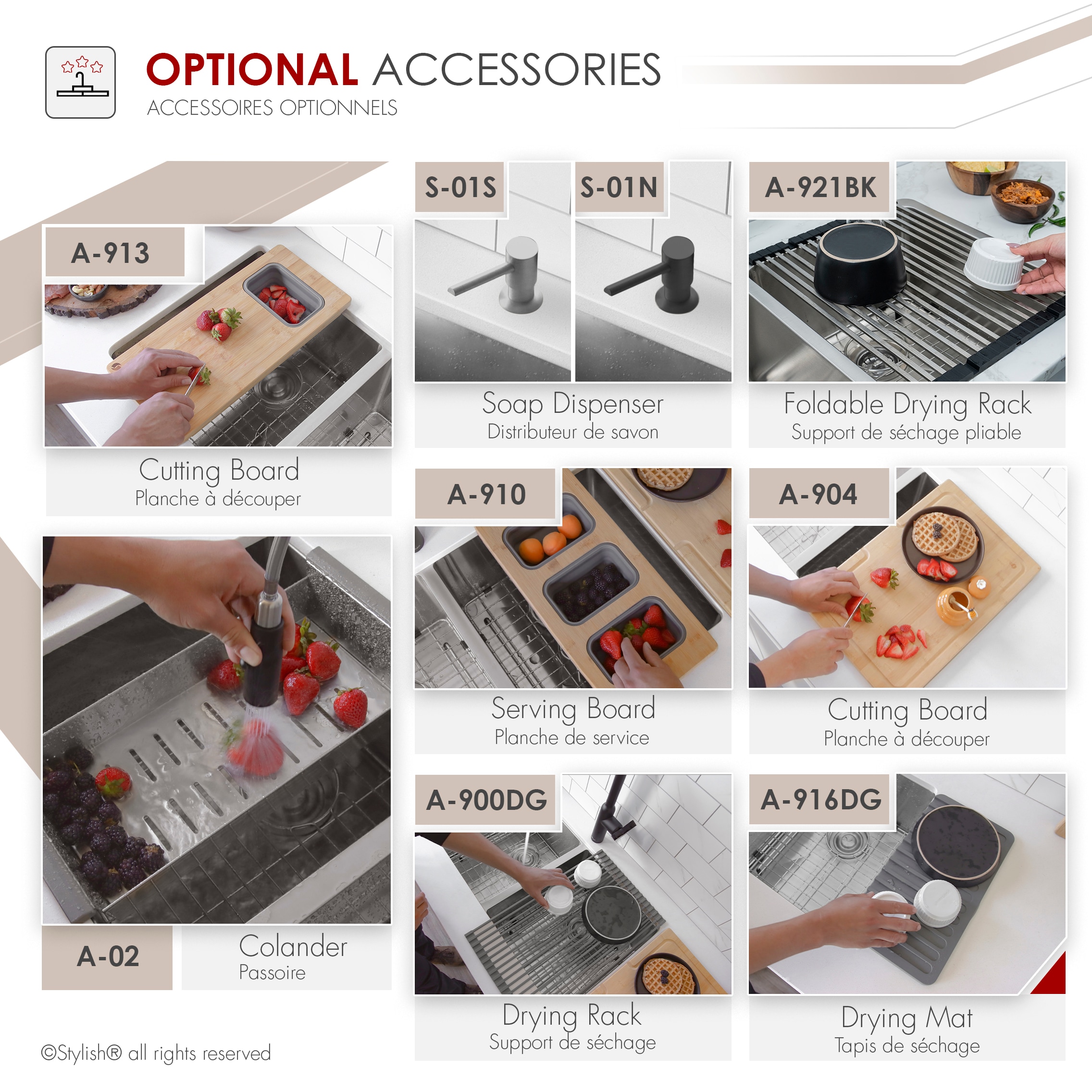Stylish S-301XG Kitchen-Sinks - View #9