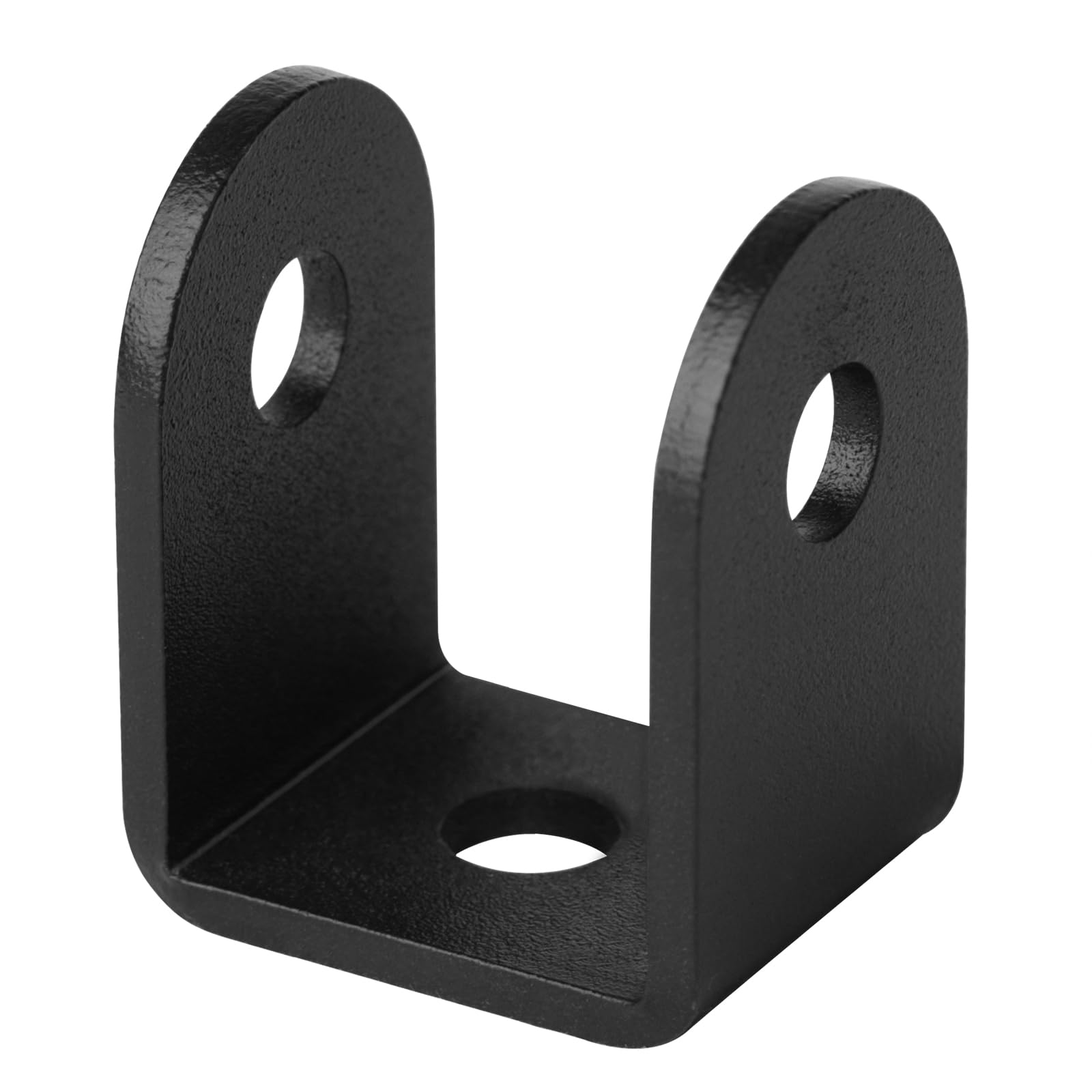 Aoibox  20 Piece Black Carbon Steel U Brackets for 1 1 4 in Restroom Partition Panels 1 8 in Thick Prepunched