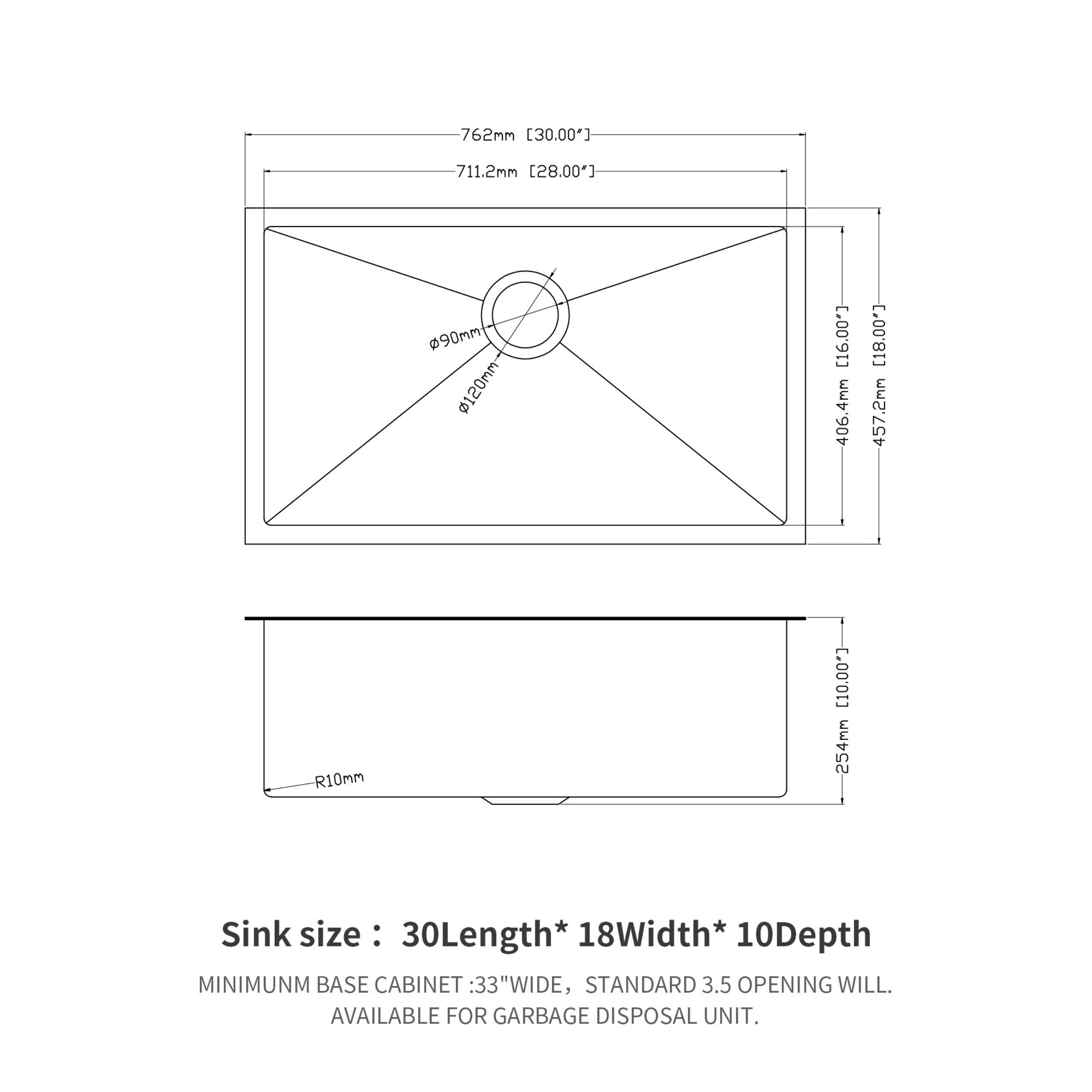 LIVIZA TLY-SS70587 Kitchen-Sinks - View #2