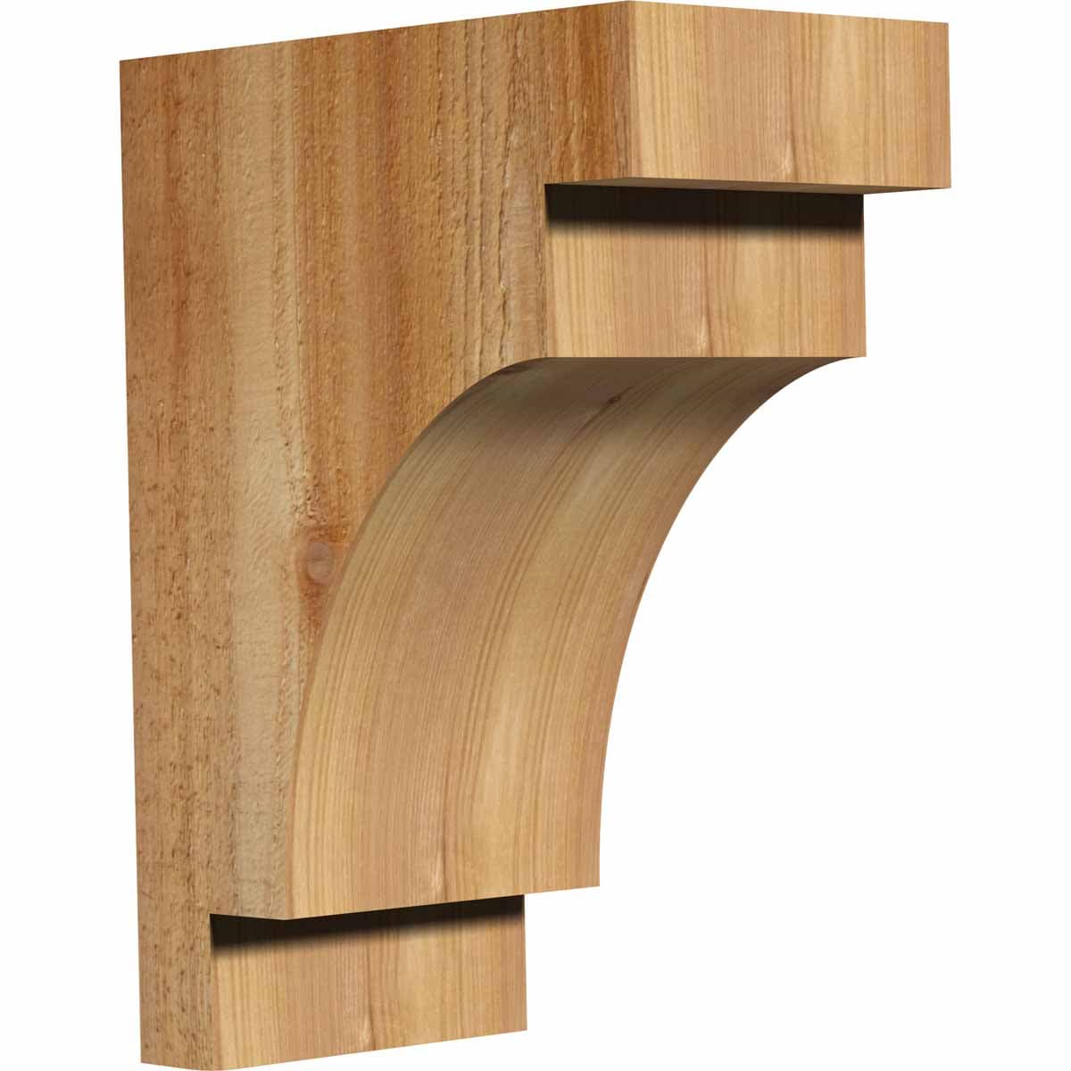 Ekena Millwork COR06X10X14MED00RWR 6-in x 10-in x 14-in Mediterranean Unfinished Western red cedar Wood Paintable/Stainable Corbel