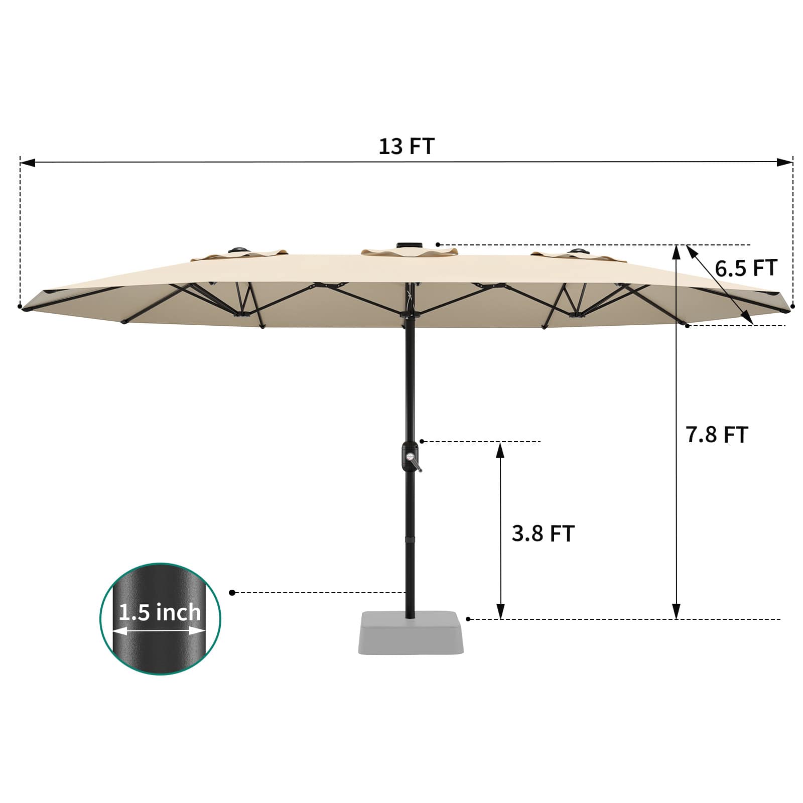 Qeetex SQY-PPG-3353STYF Umbrellas-2 - View #3
