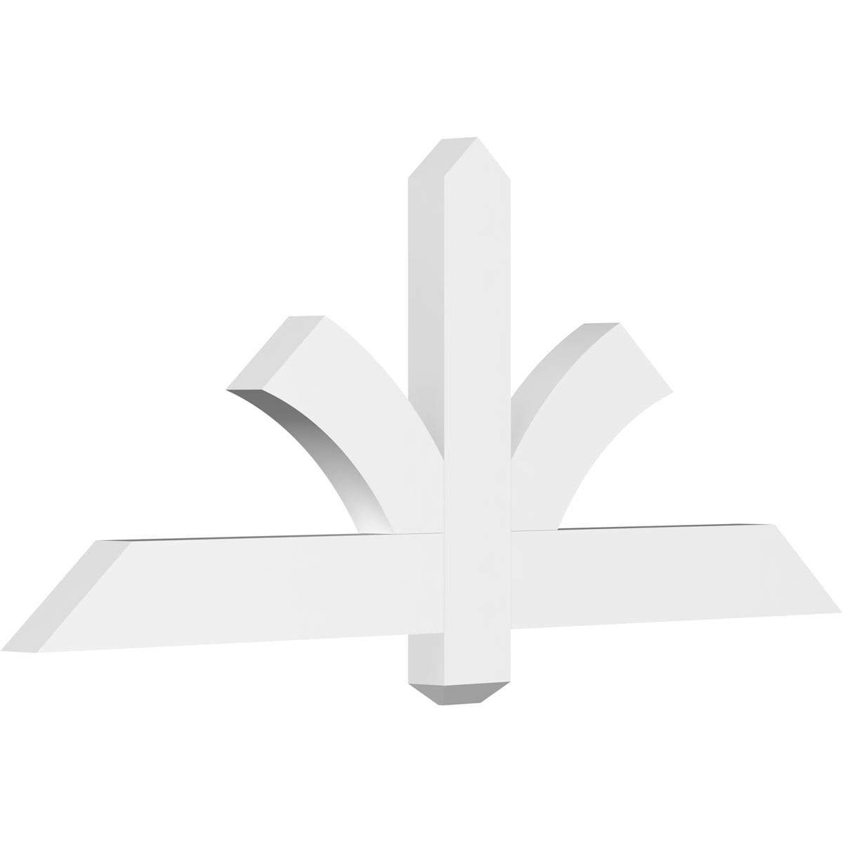 Ekena Millwork GBP048X20X0204RED00 Redmond White PVC Gable bracket