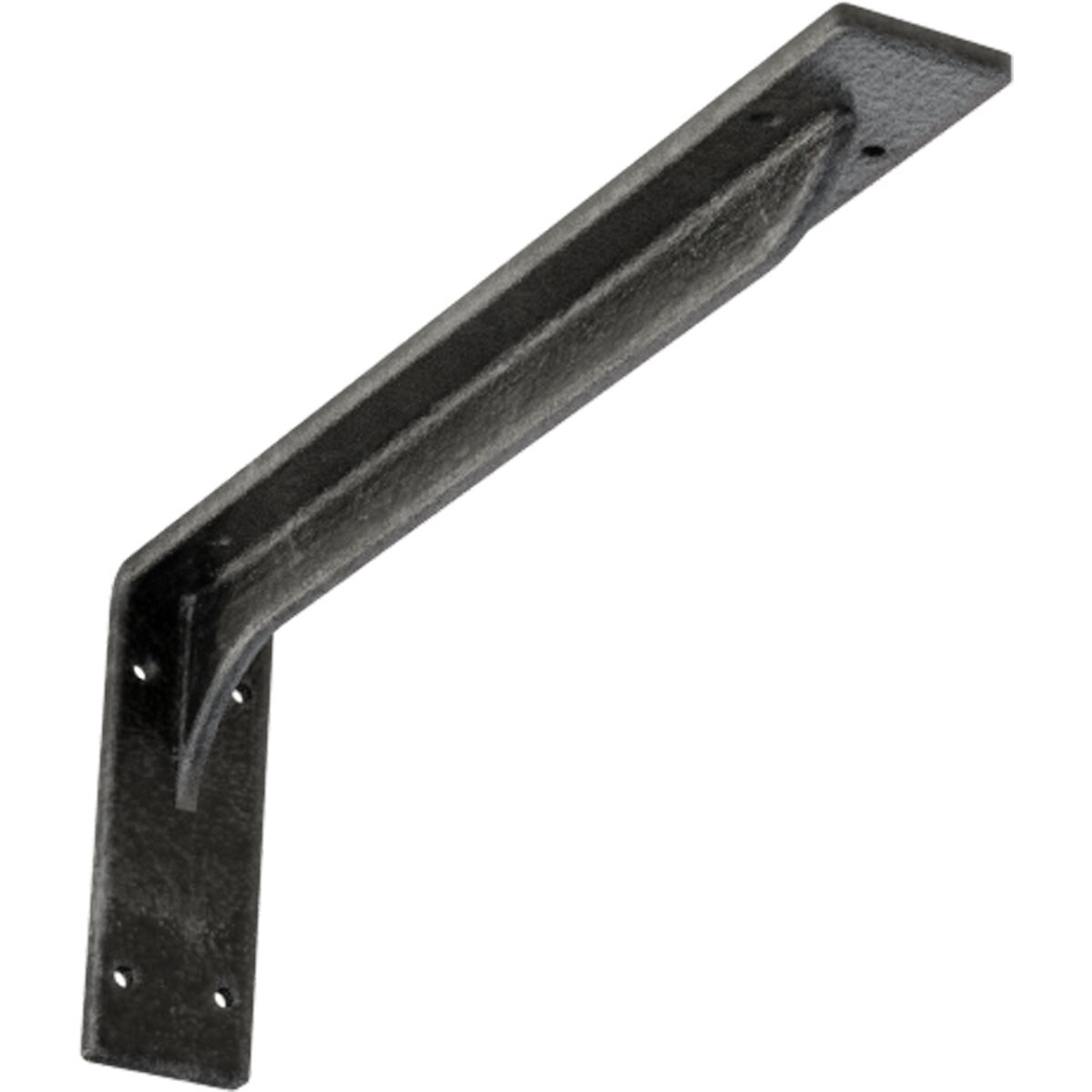 Ekena Millwork BKTM02X16X06EBASV Embrey 16-in x 2-in x 6.5-in Gray Steel Countertop support bracket