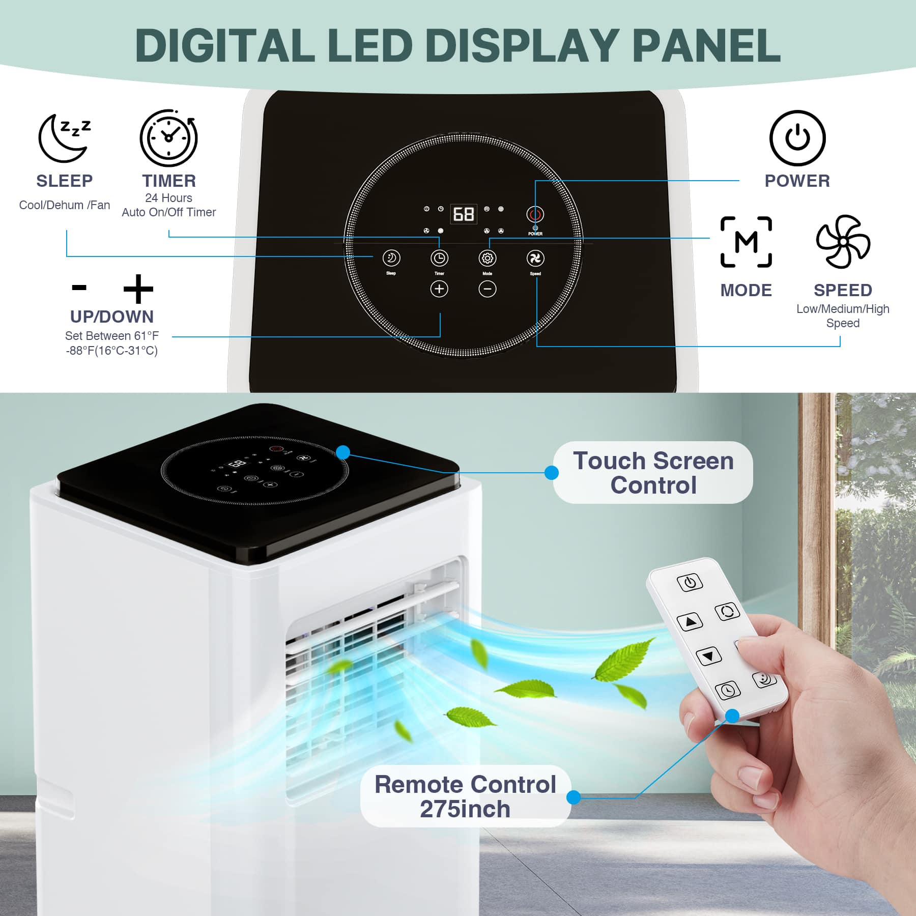 Qeetex LSHQQPHO-10GP3BBX Portable-Air-Conditioners - View #3