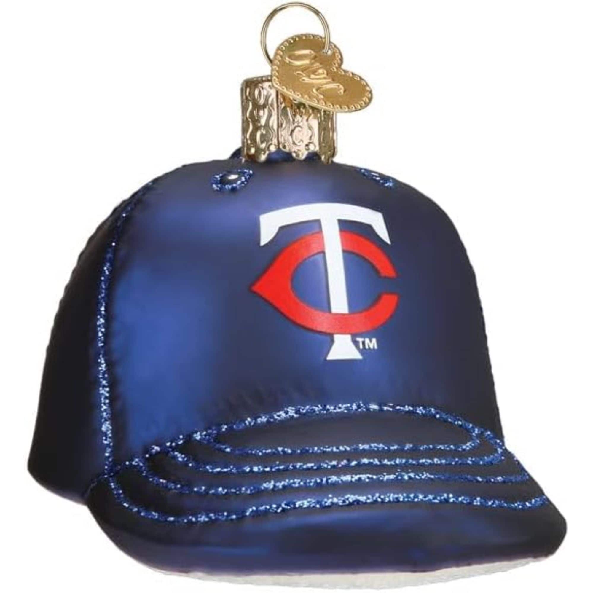 Old World Christmas 729343766199 Blown Glass Ornament for Christmas Tree - Minnesota Twins Baseball Cap