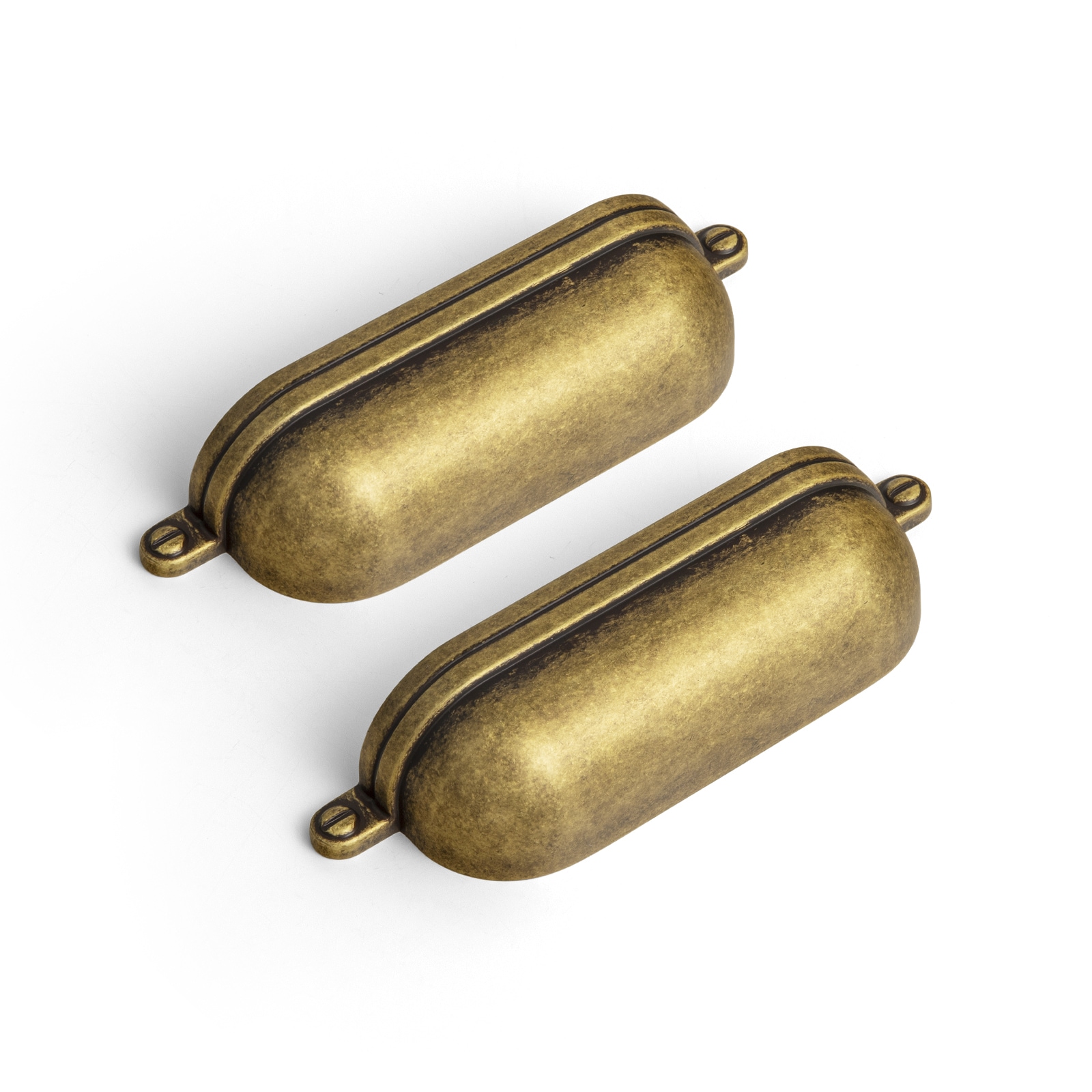 Miaokesen 9629GT-76 3-in , 76mm Center to Center Antique Brass Novelty Finger 6 -Pack