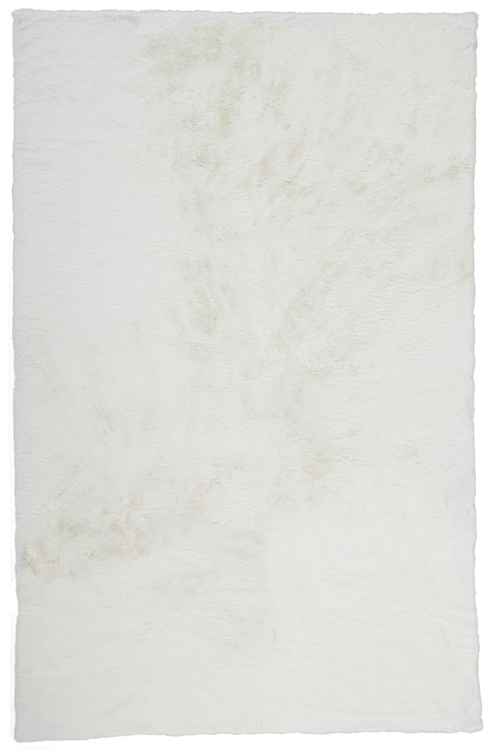Room Envy LXVR4506WHT000D15 Len 5 x 7 (ft) Loomed Polyester Snow White Rectangular Indoor Solid Global Area rug