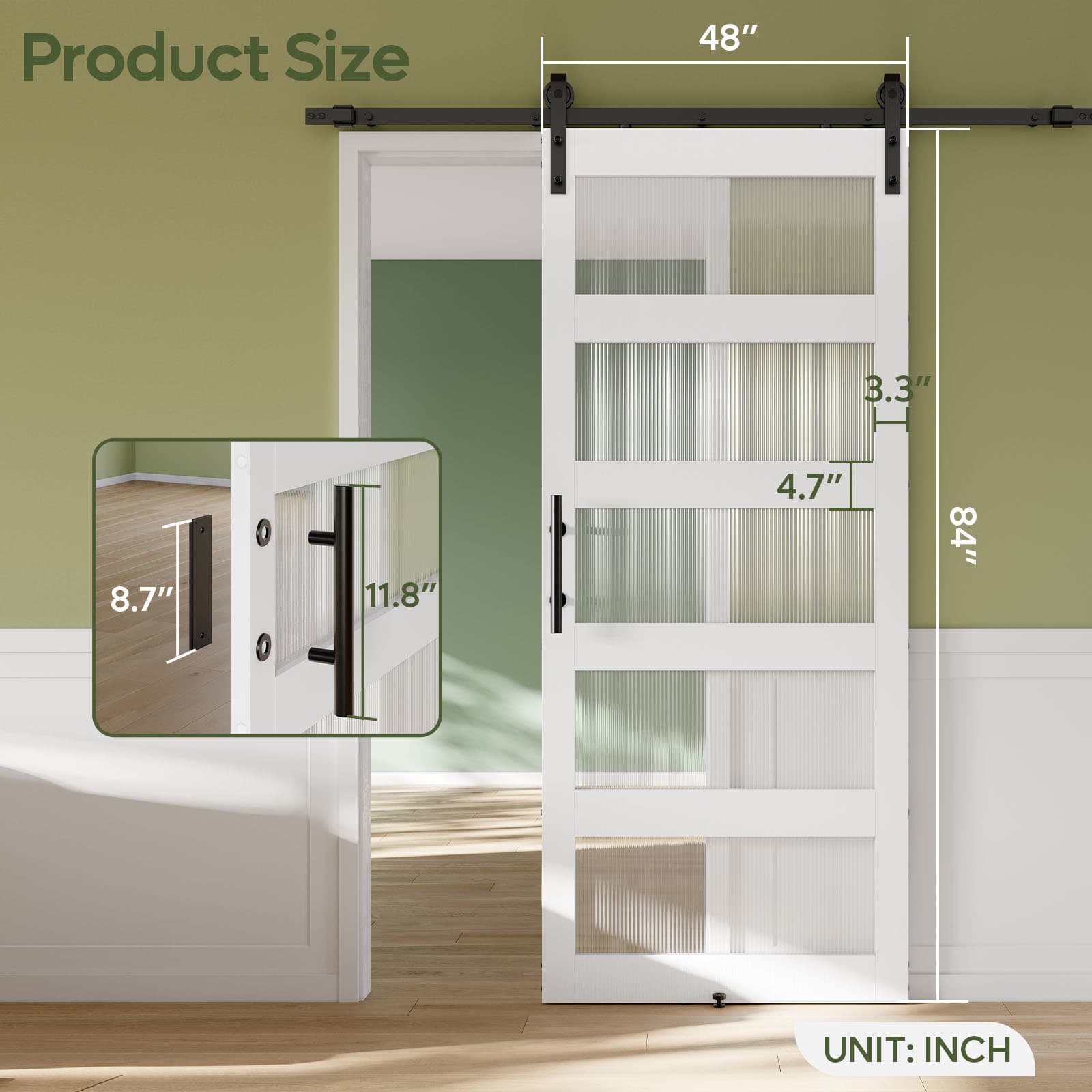 Bestier LOW-K800592A-TYWT Barn-Doors - View #4