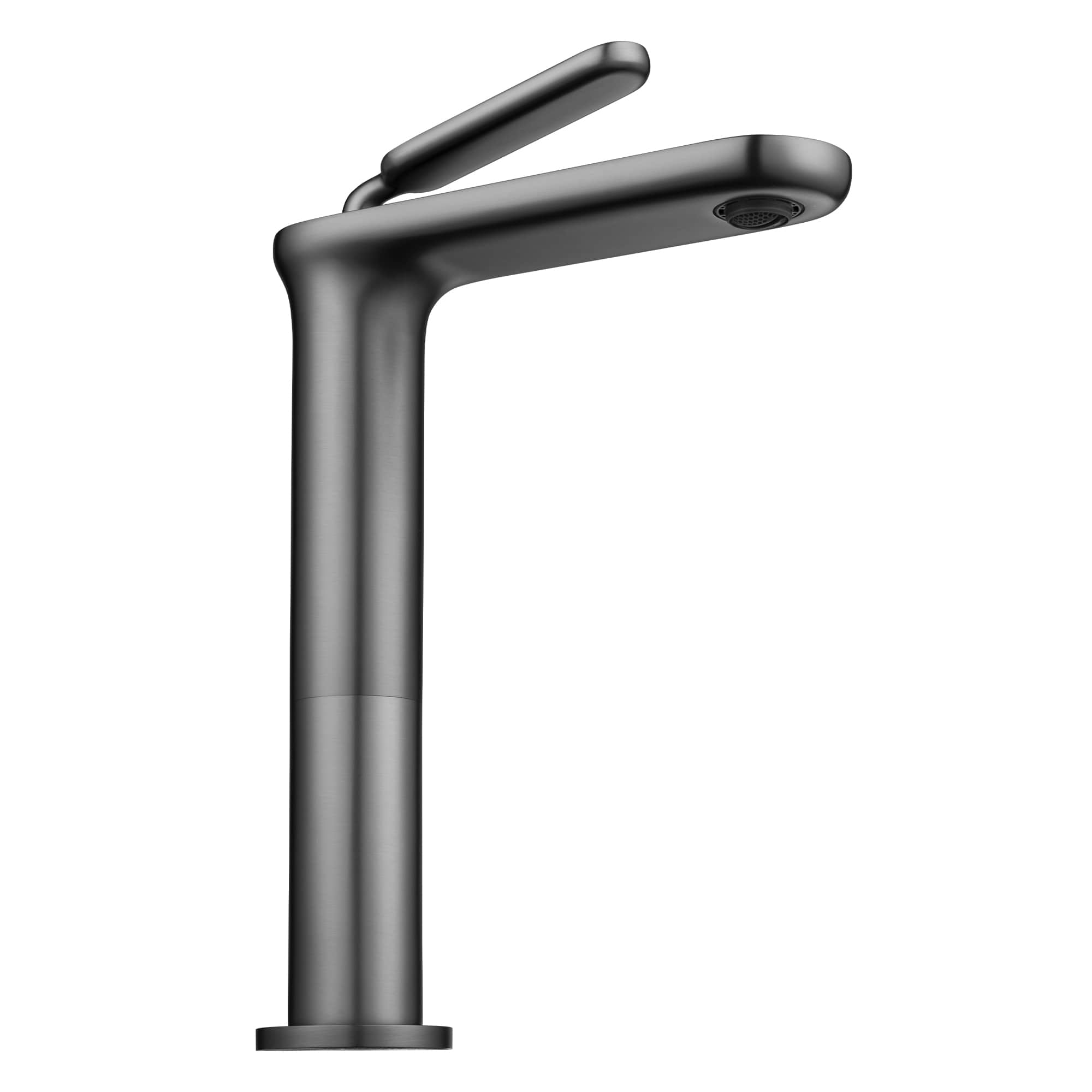 Yescom 81FH1033-024-GG-LO Single Handle Bathroom Vessel Sink Faucet RV Lavatory Vanity Sink Mixer Tap Grey
