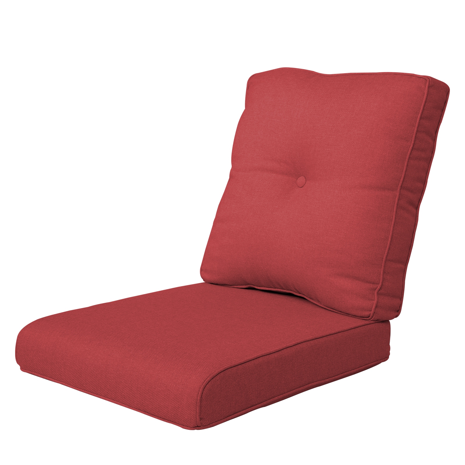  PAZBD006-5 24-in x 22-in 2 -Piece Red Deep seat patio chair cushion