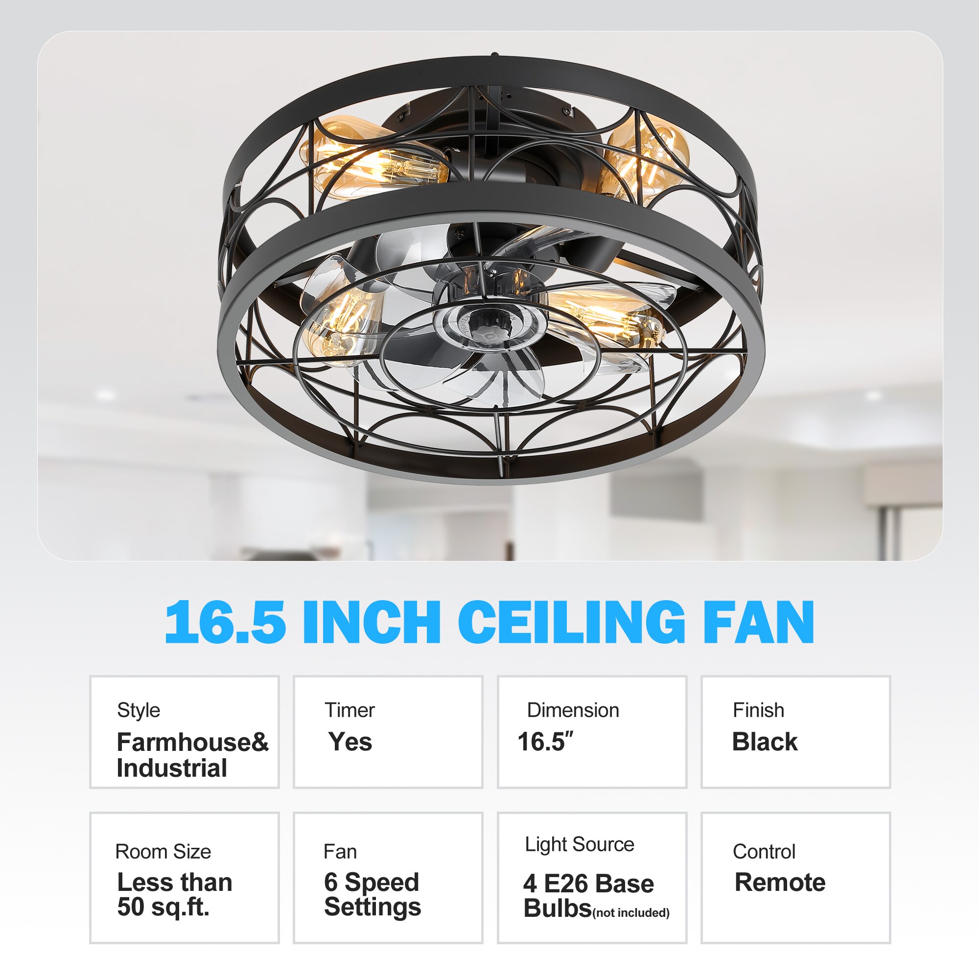 Breezary 35004-BK Ceiling-Fans - View #11