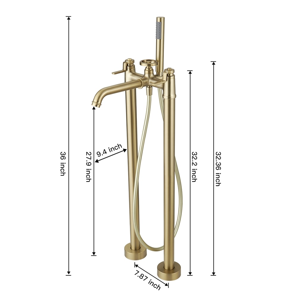 BWE C-7016-BG Roman-Tub-Faucets - View #8