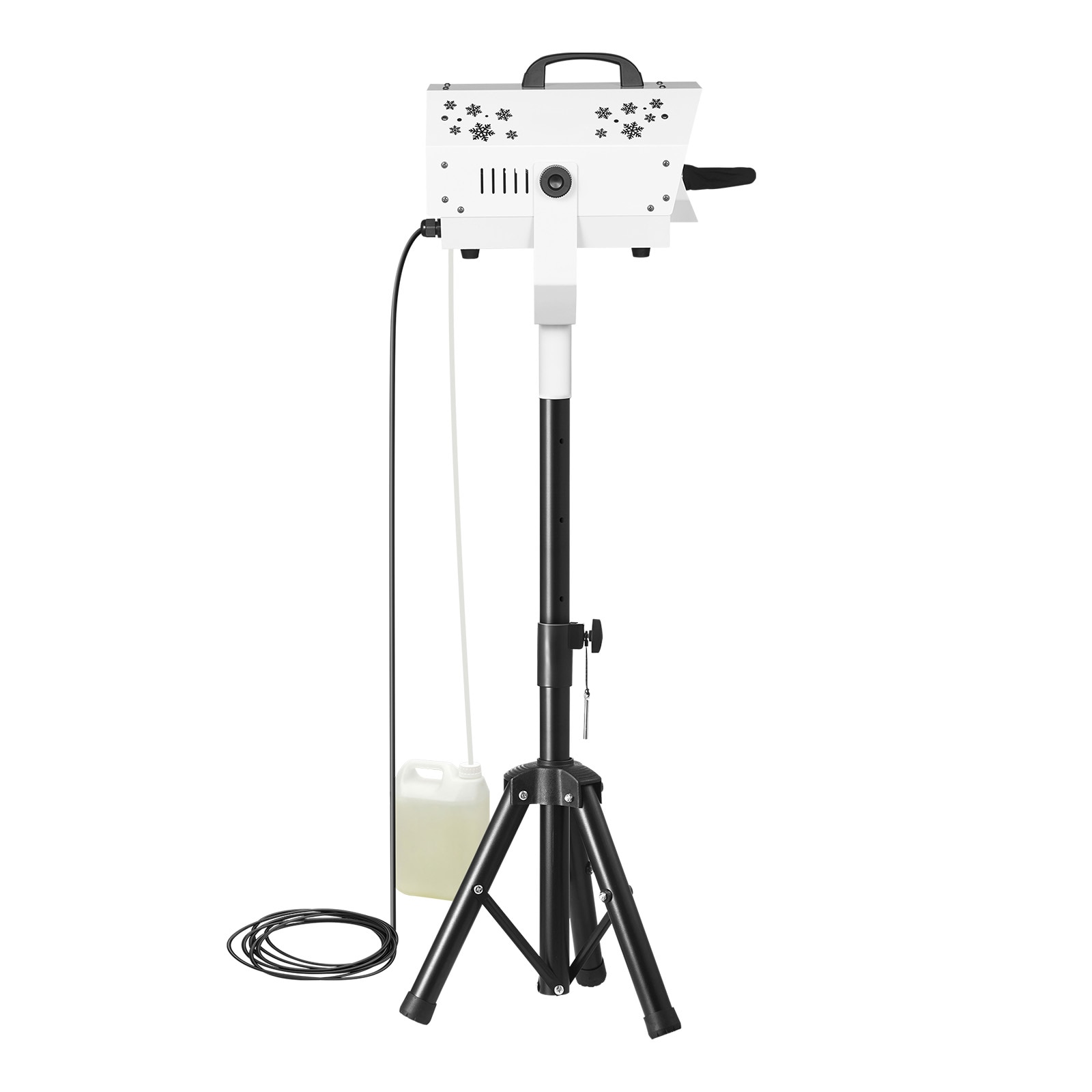 GIVIMO Snow Machine 1500W Fake Snow Maker with Adjustable Stand and Wireless Remote Snowflake Making Machine 5-L Tank for Christmas Party Stage Decor